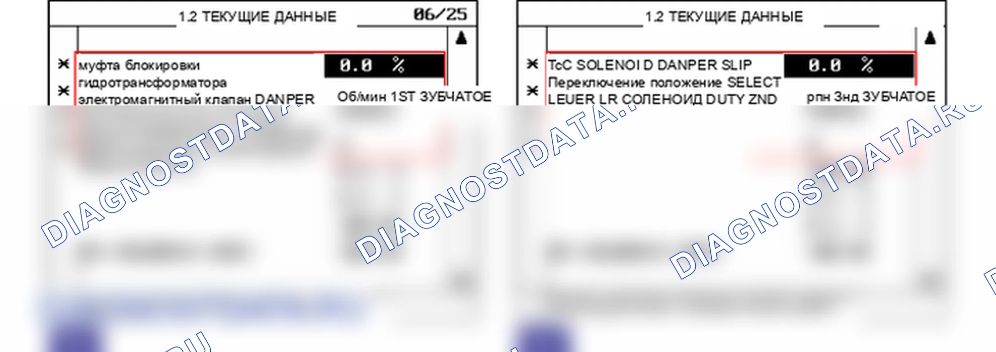 Данные диагностического сканера — P0743. Hyundai Santa Fe CM