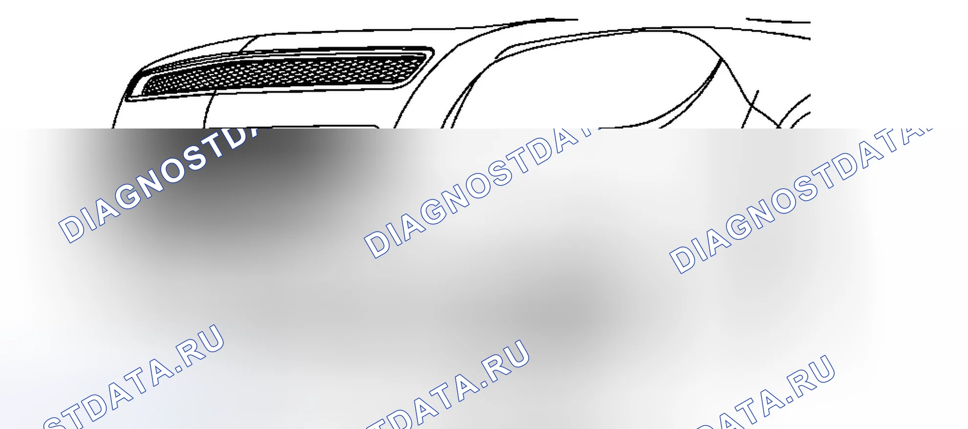 Рис. 13: Замена нижней решетки радиатора (LTZ Outer). Chevrolet Malibu VII