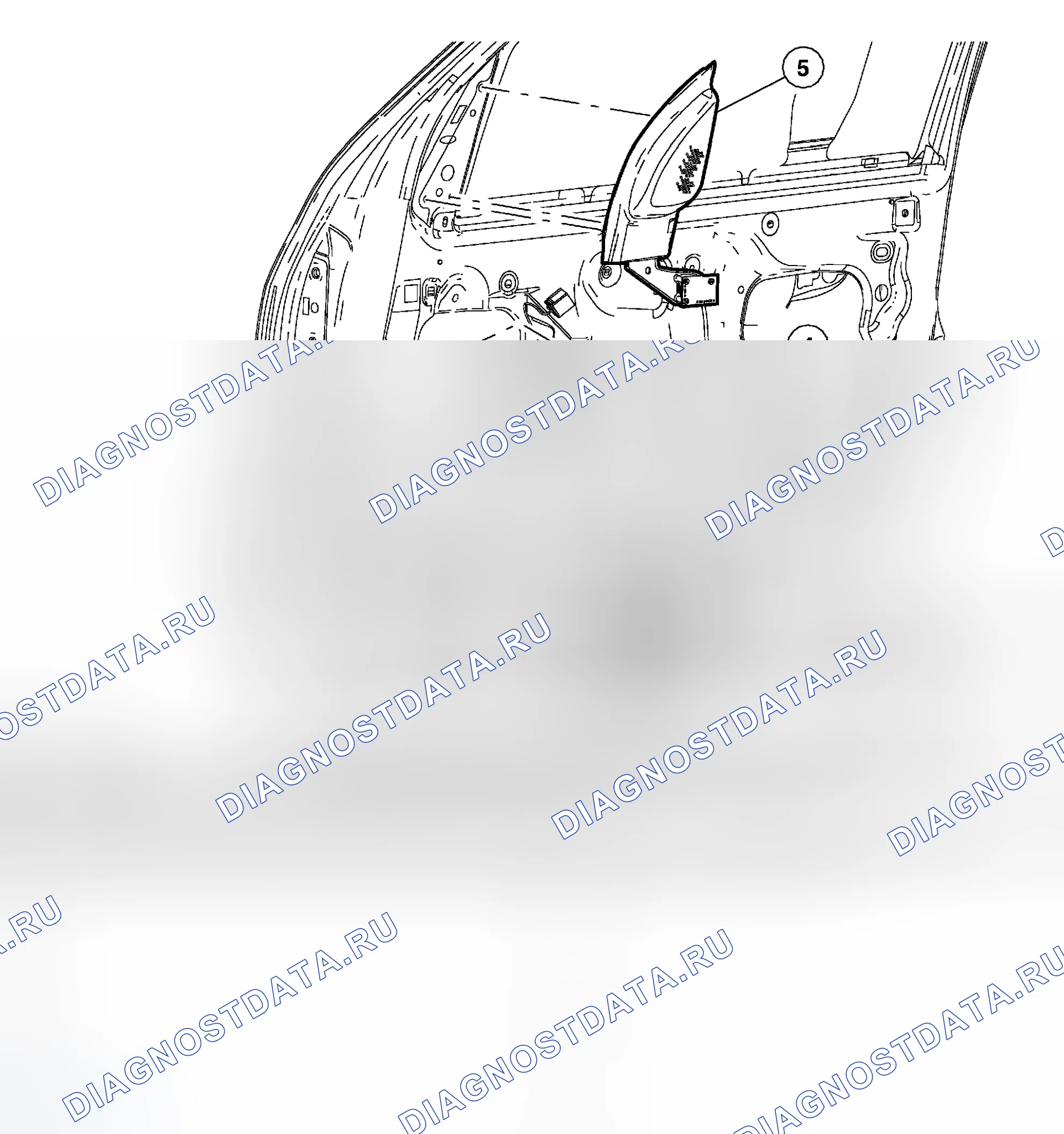 Рис. 48: Дверной динамик. Ford Escape I рестайлинг