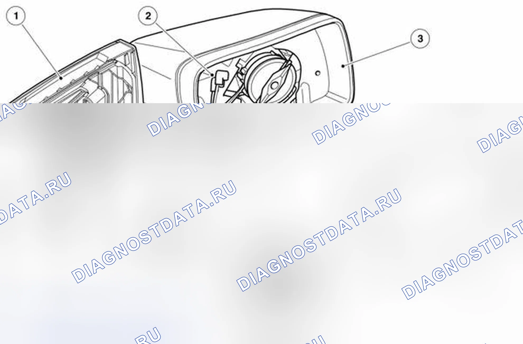 Рис. 8: НАРУЖНЫЕ ЗЕРКАЛА. Land Rover Range Rover L322