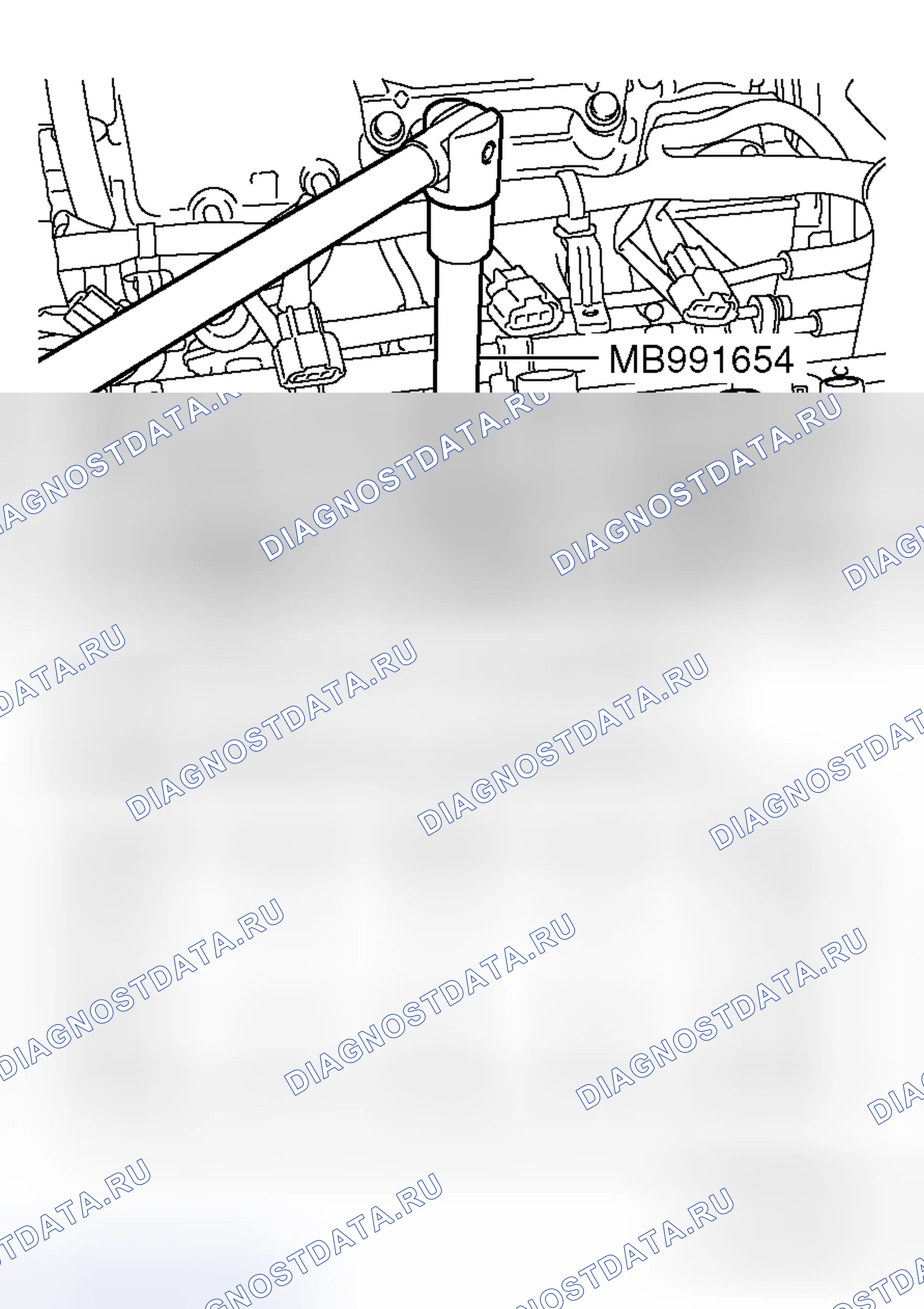 Рис. 66: < < D > > ДЕМОНТАЖ БОЛТОВ ГОЛОВКИ ЦИЛИНДРА. Mitsubishi Galant IX рестайлинг