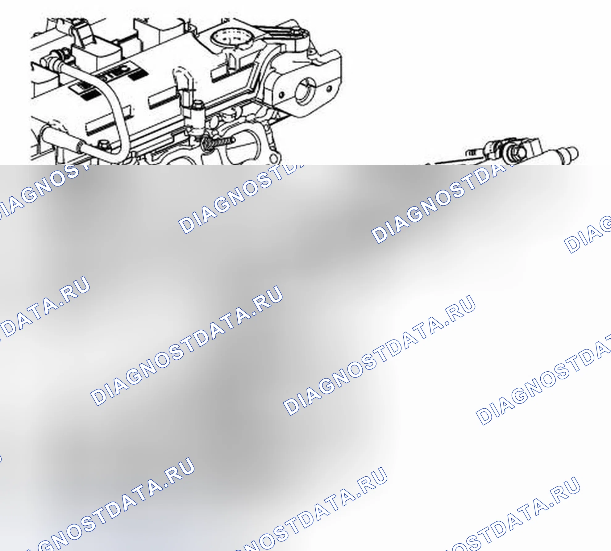 Рис. 197: Топливная рейка в сборе. Buick Regal V