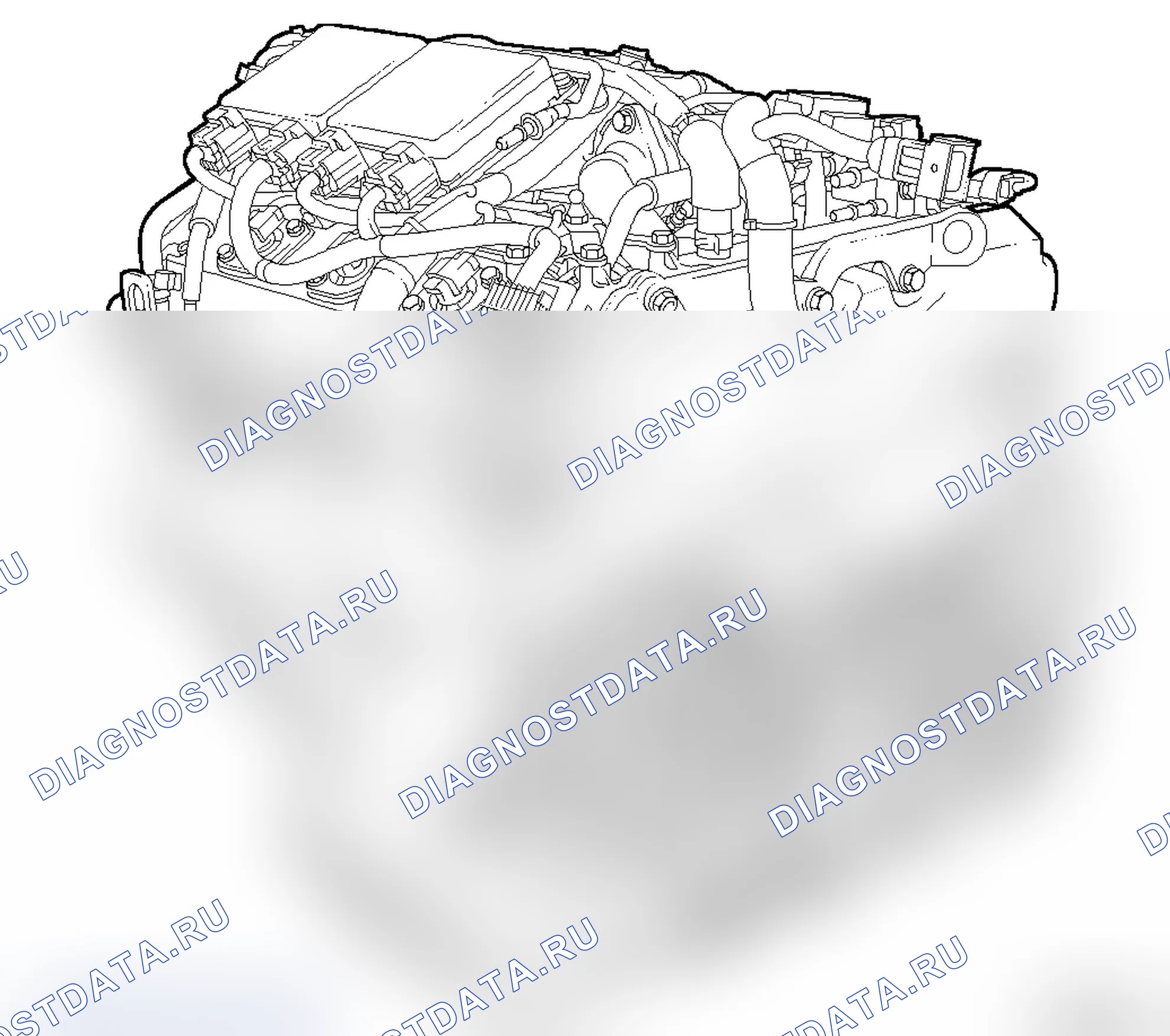 Внешний вид двигателя - дизельный двигатель Z 30 DT DOHC. Opel Vectra C