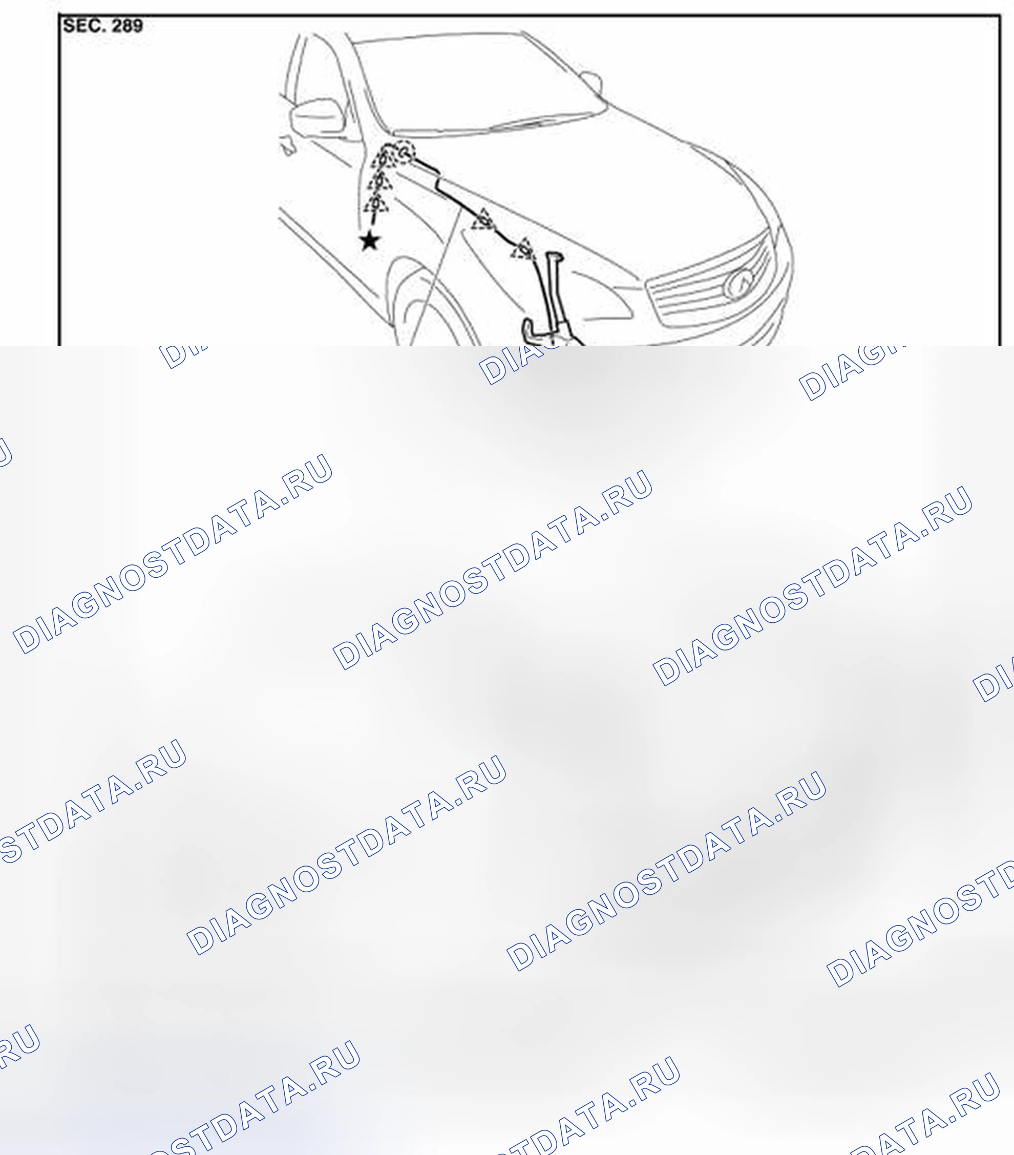 Рис. 37: Компоновка гидравлической системы. Infiniti EX37 I