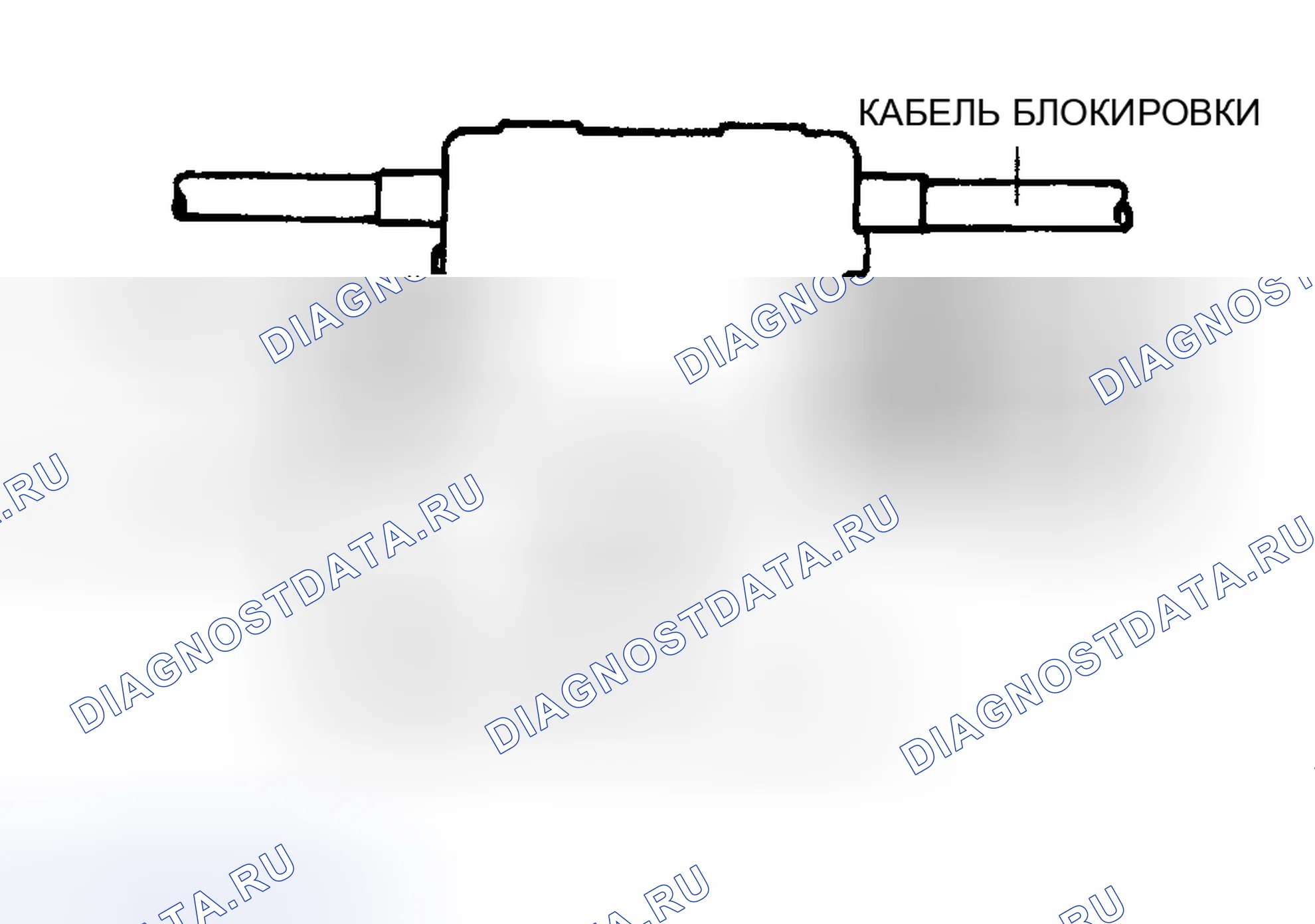 Рис. 212: ПРОВЕРКА КАБЕЛЯ БЛОКИРОВКИ. Mazda Protege BJ
