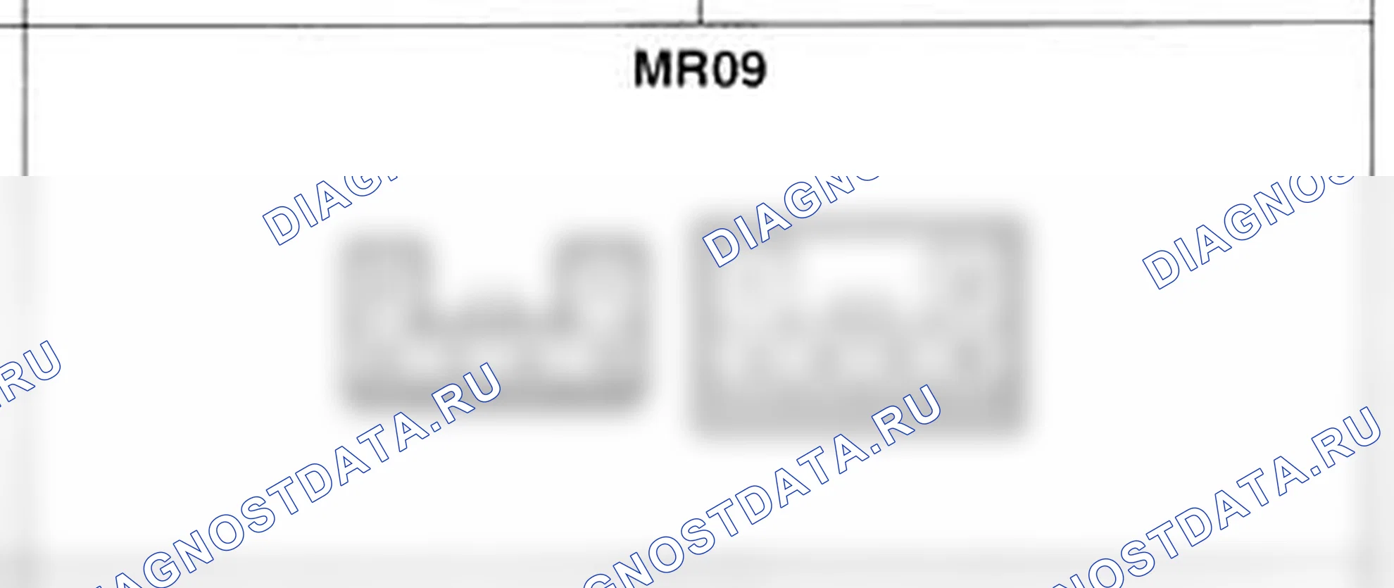 Распиновка разъёма MR09 — основного жгута. Hyundai Accent LC