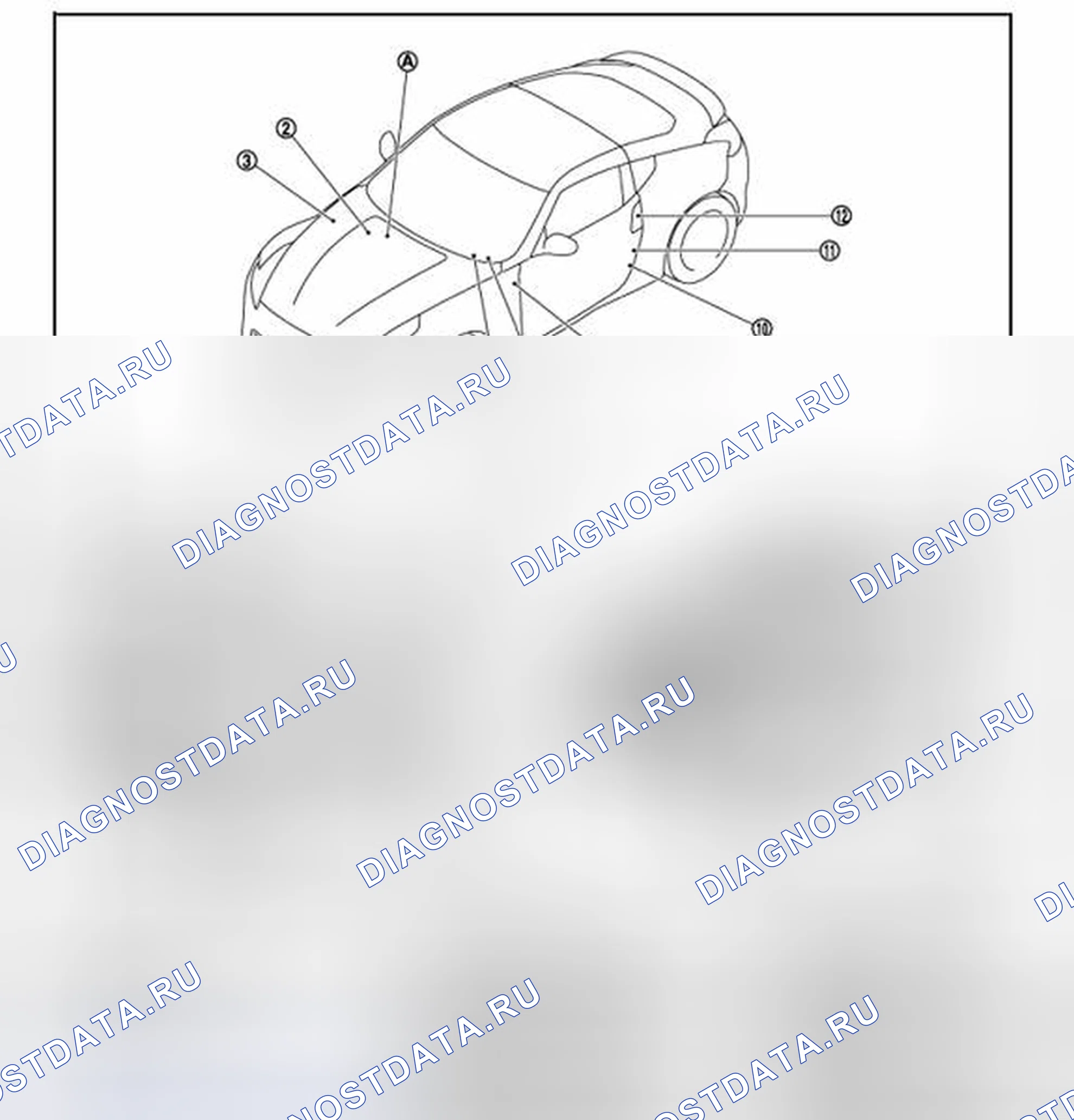 Рис. 15: ФУНКЦИЯ ДИСТАНЦИОННОГО ВВОДА БЕЗ КЛЮЧА: Расположение компонентов. Honda MDX I