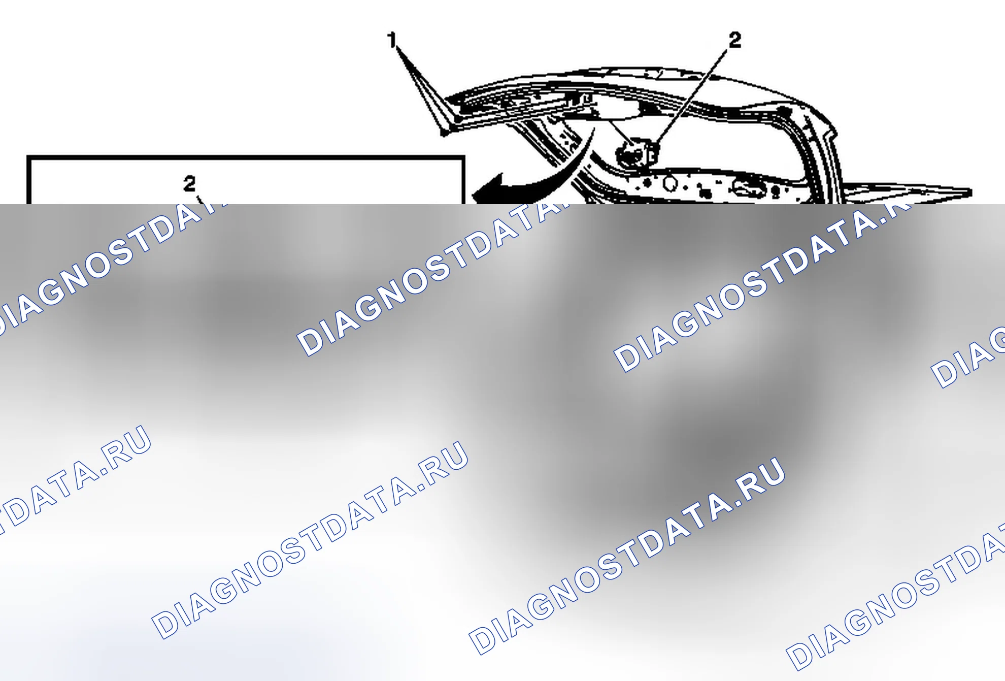 Рис. 14: Замена защелки дверь багажника. Chevrolet Equinox II