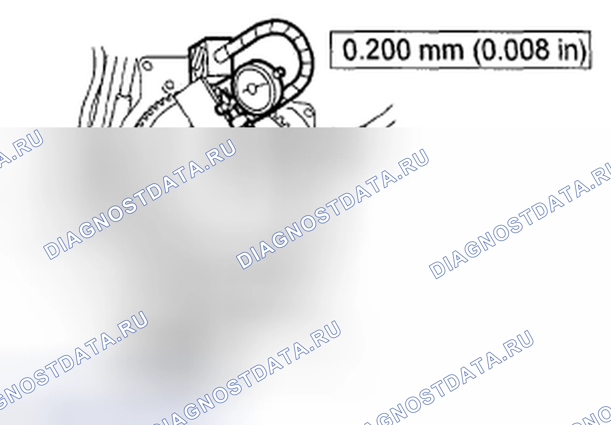 Рис. 180: ПРОВЕРКА БИЕНИЯ МАХОВИКА. Mazda Tribute II