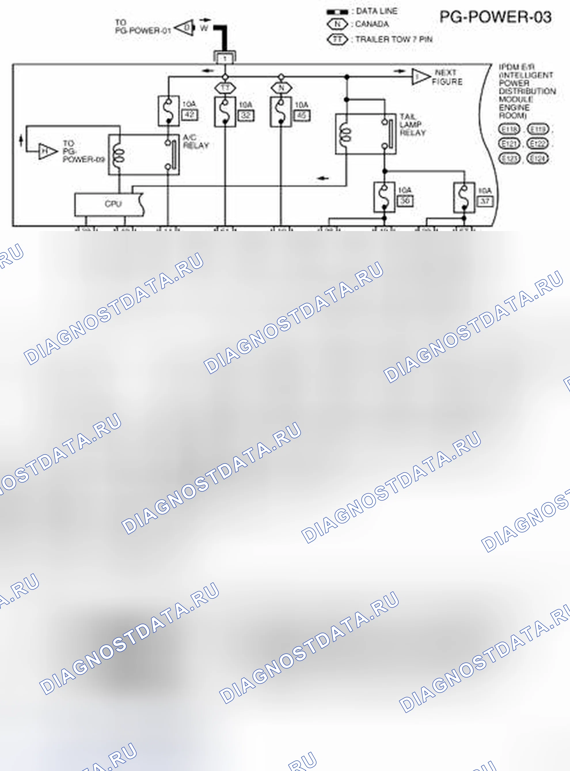 Рис. 22: электросхема - Pg-Питание-03. Nissan Frontier D40