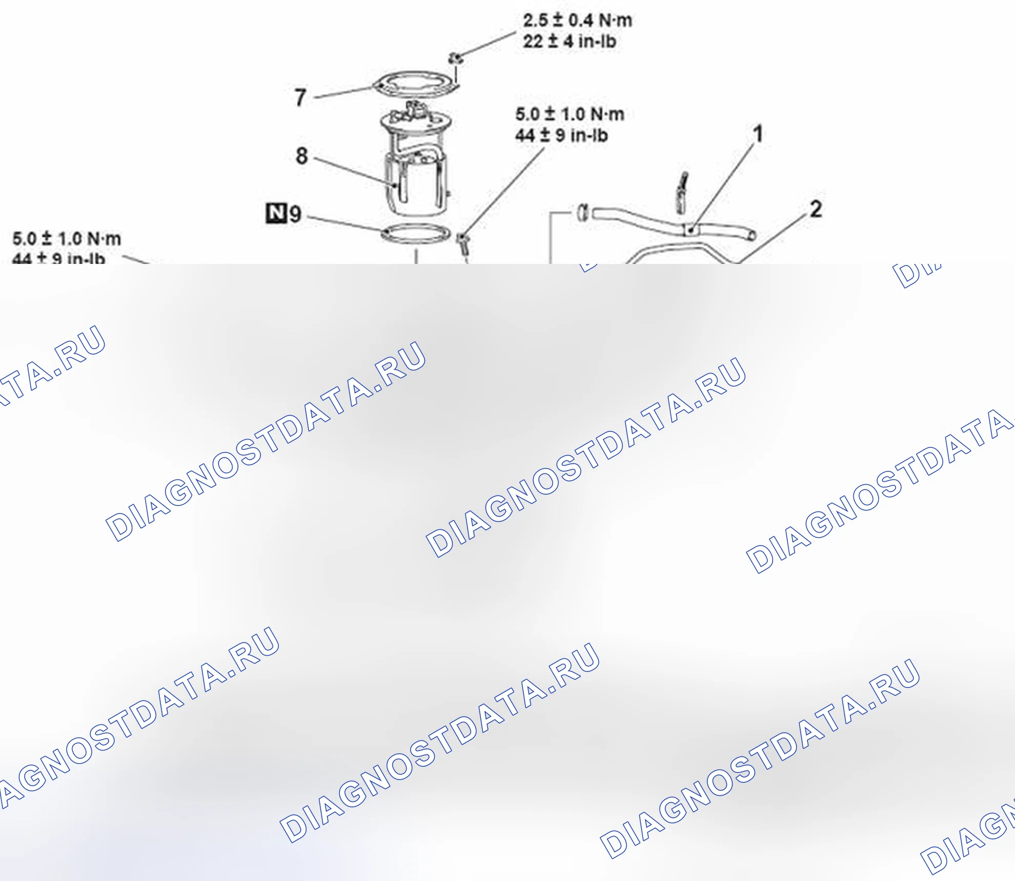 Рис. 35: ТОПЛИВНЫЙ БАК В СБОРЕ. Honda Domani MB