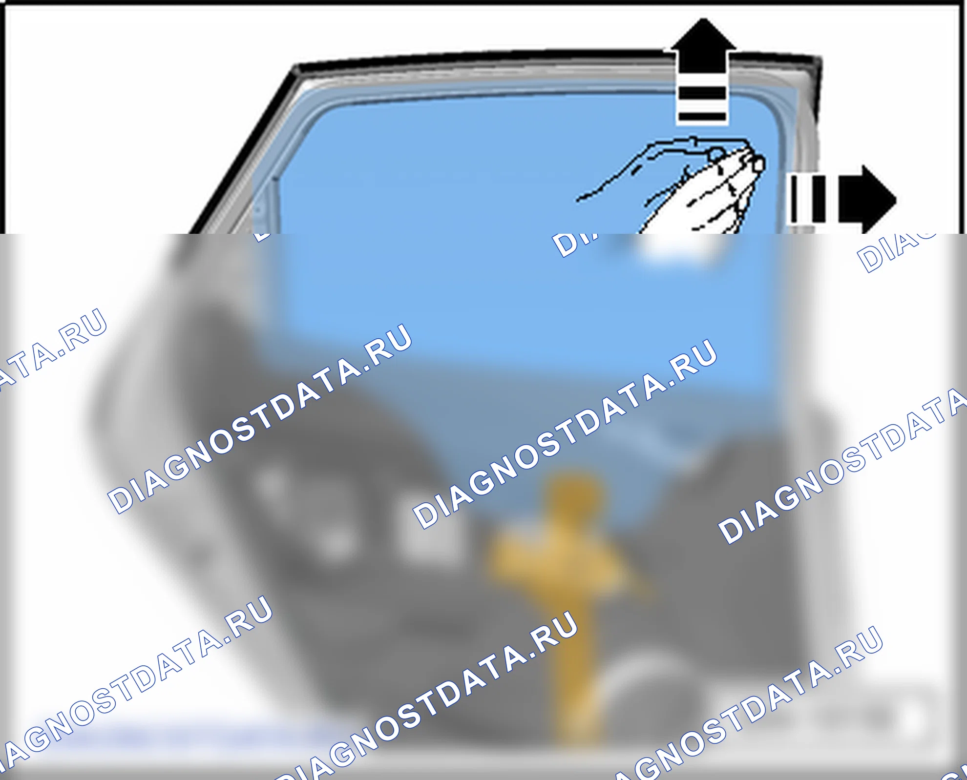 Окна задних дверей. SEAT Ibiza IV