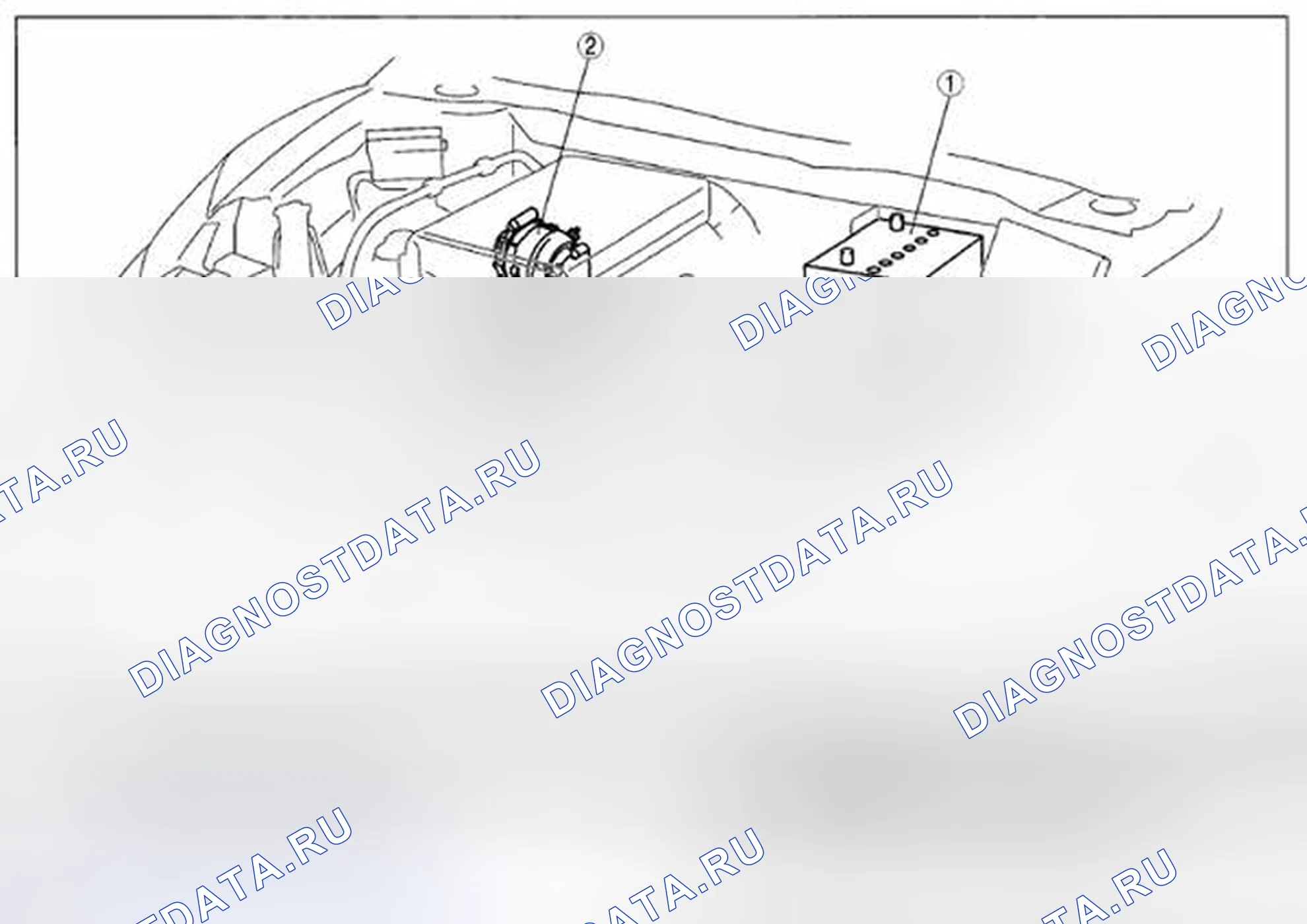 Рис. 1: ИНДЕКС МЕСТОПОЛОЖЕНИЯ СИСТЕМЫ ЗАРЯДКИ [L3 С Tc]. Mazda CX-7 I рестайлинг