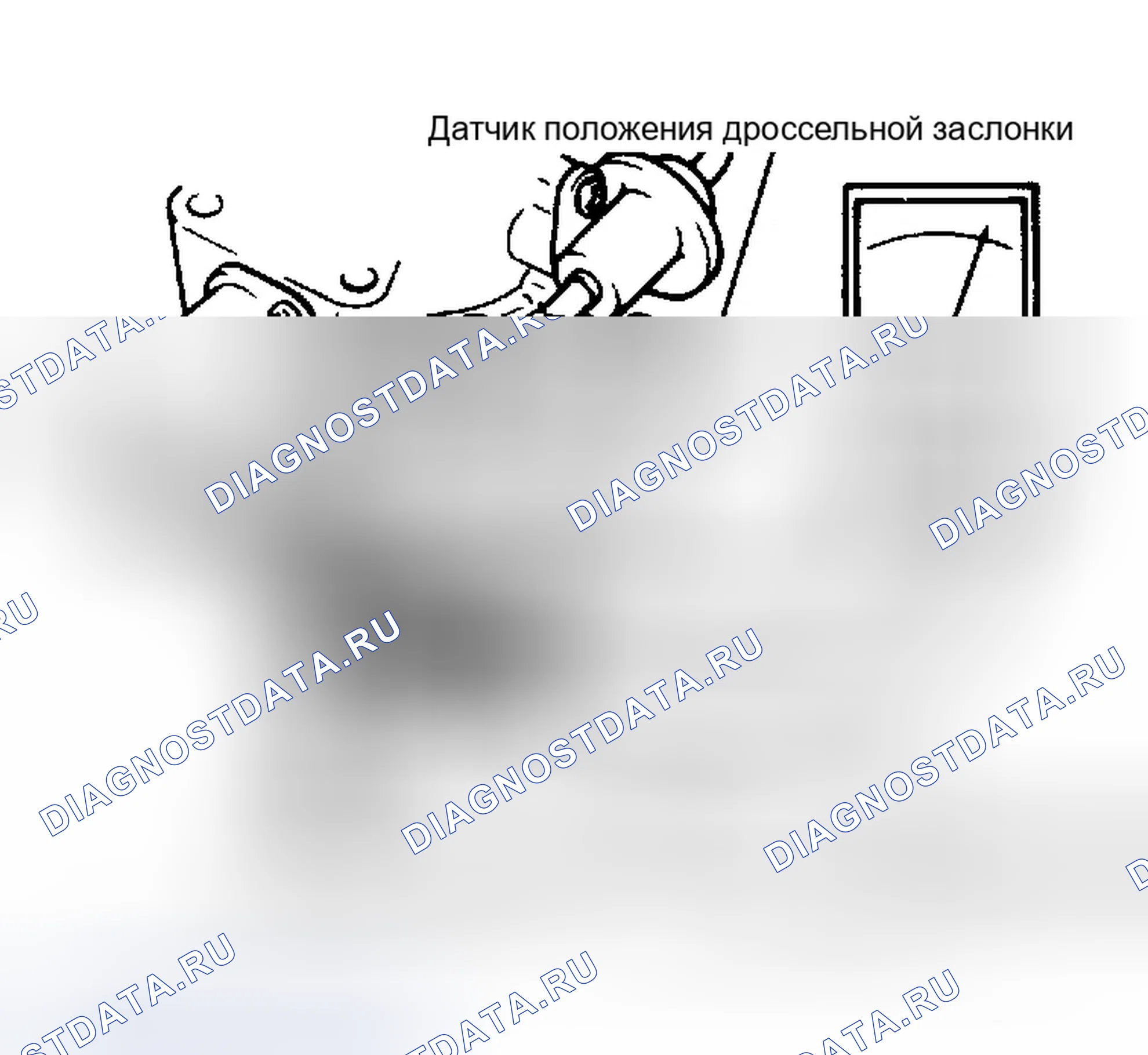 Рис. 48: Датчик положения дроссельной заслонки (Tp). Geo Tracker I