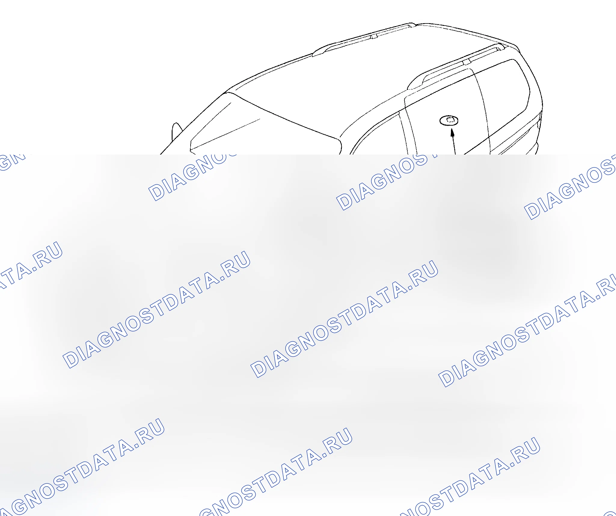 Рис. 1: Указатель расположения компонентов. Honda Odyssey II