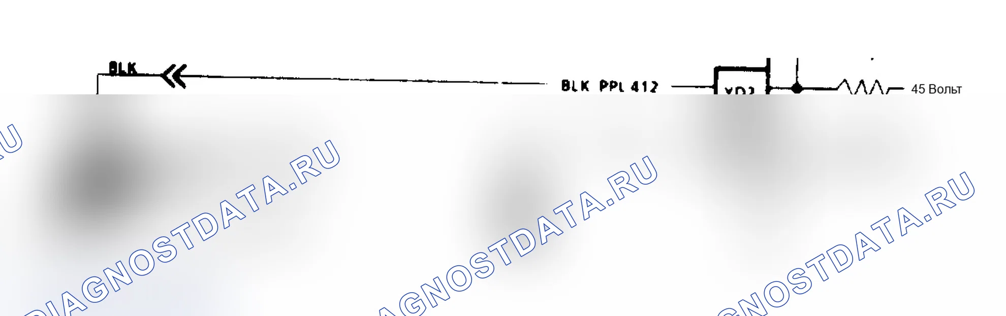 Рис. 639: Код EO44, схема - Датчик O2 Ckt (индикация обедненного выхлопа). Buick Riviera VII