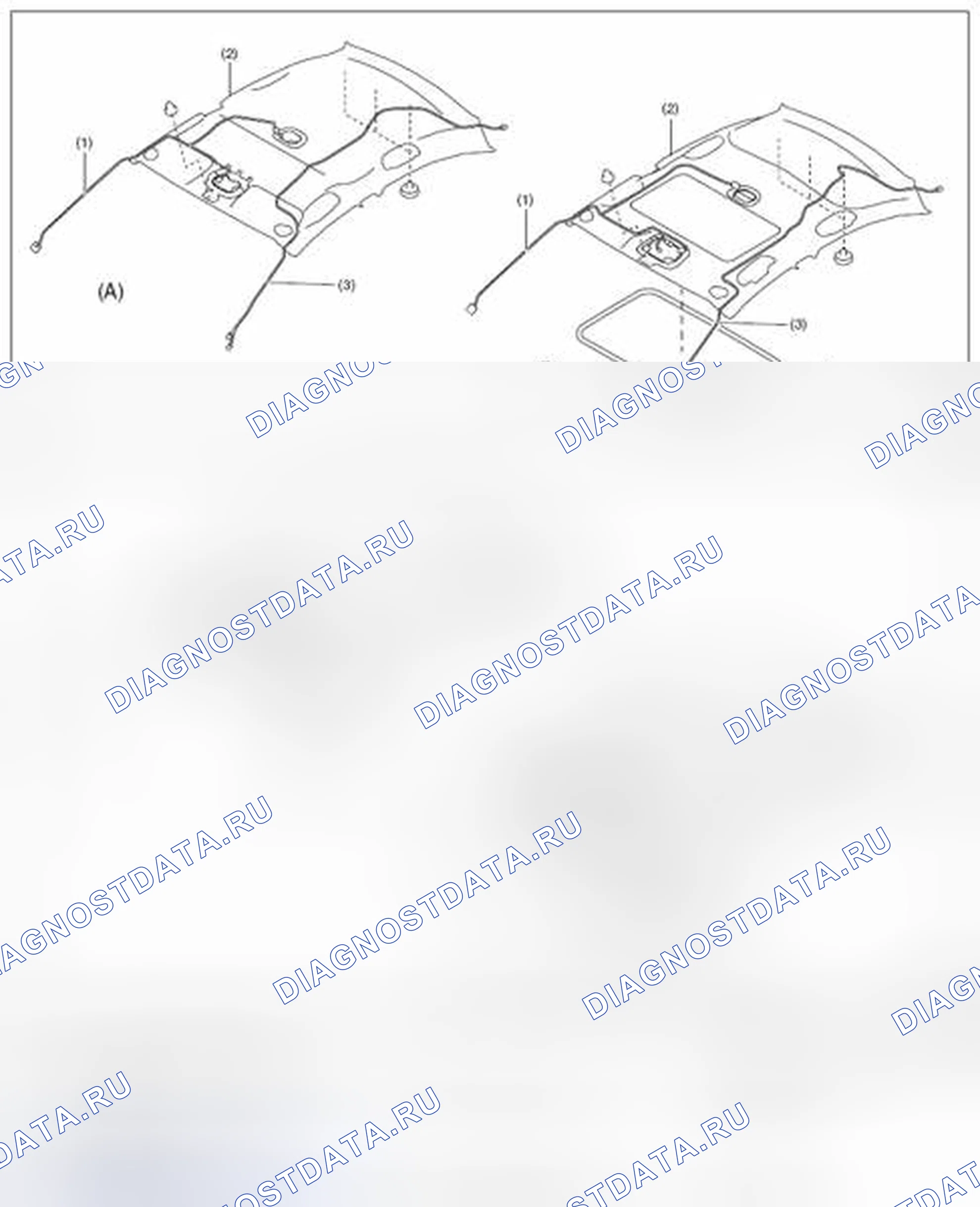 Рис. 134: ОТДЕЛКА КРЫШИ. Subaru Impreza GK