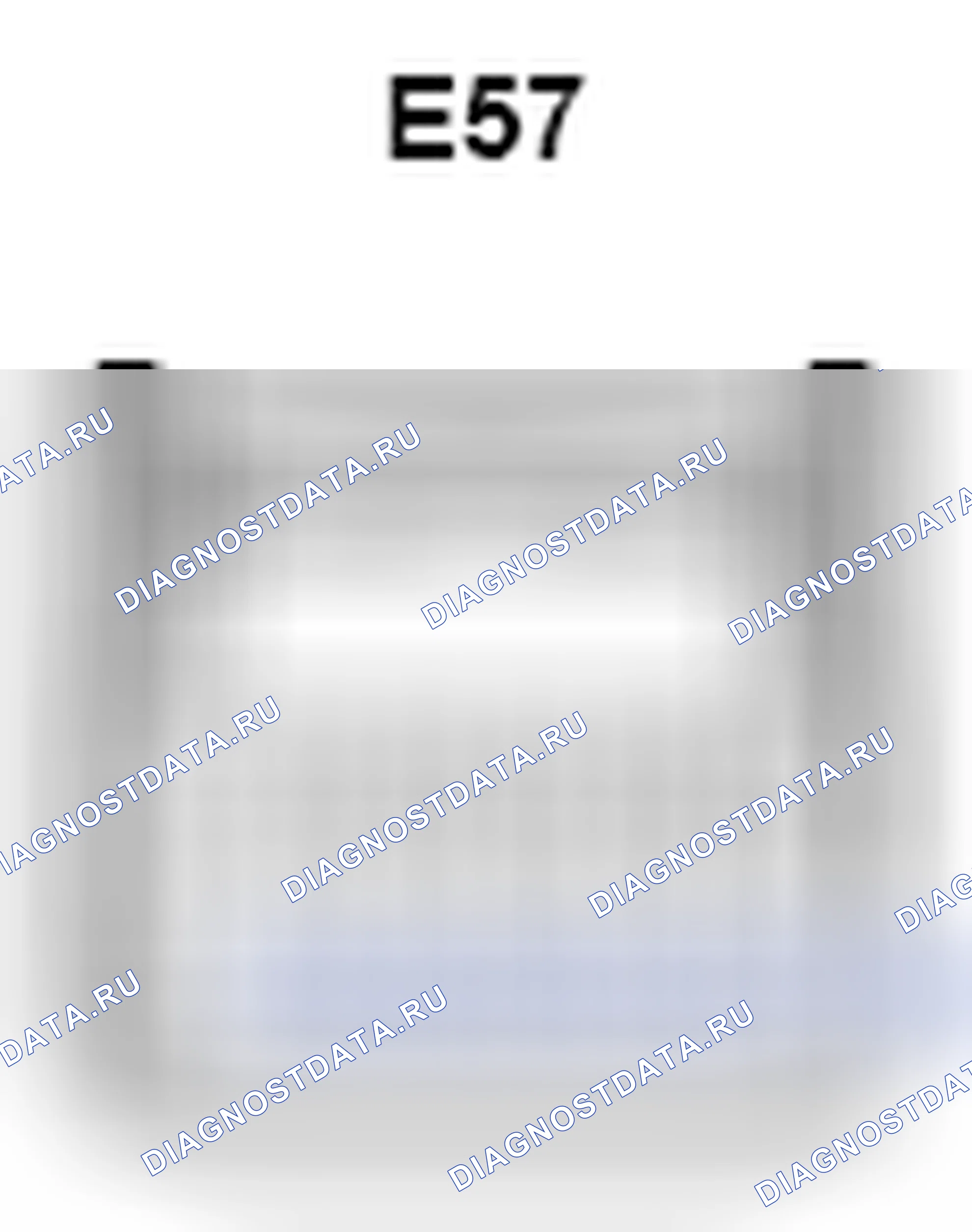 Рис. 1216: Вид с торца разъема ECU управления блокировкой сдвига (E57). Toyota Camry XV40