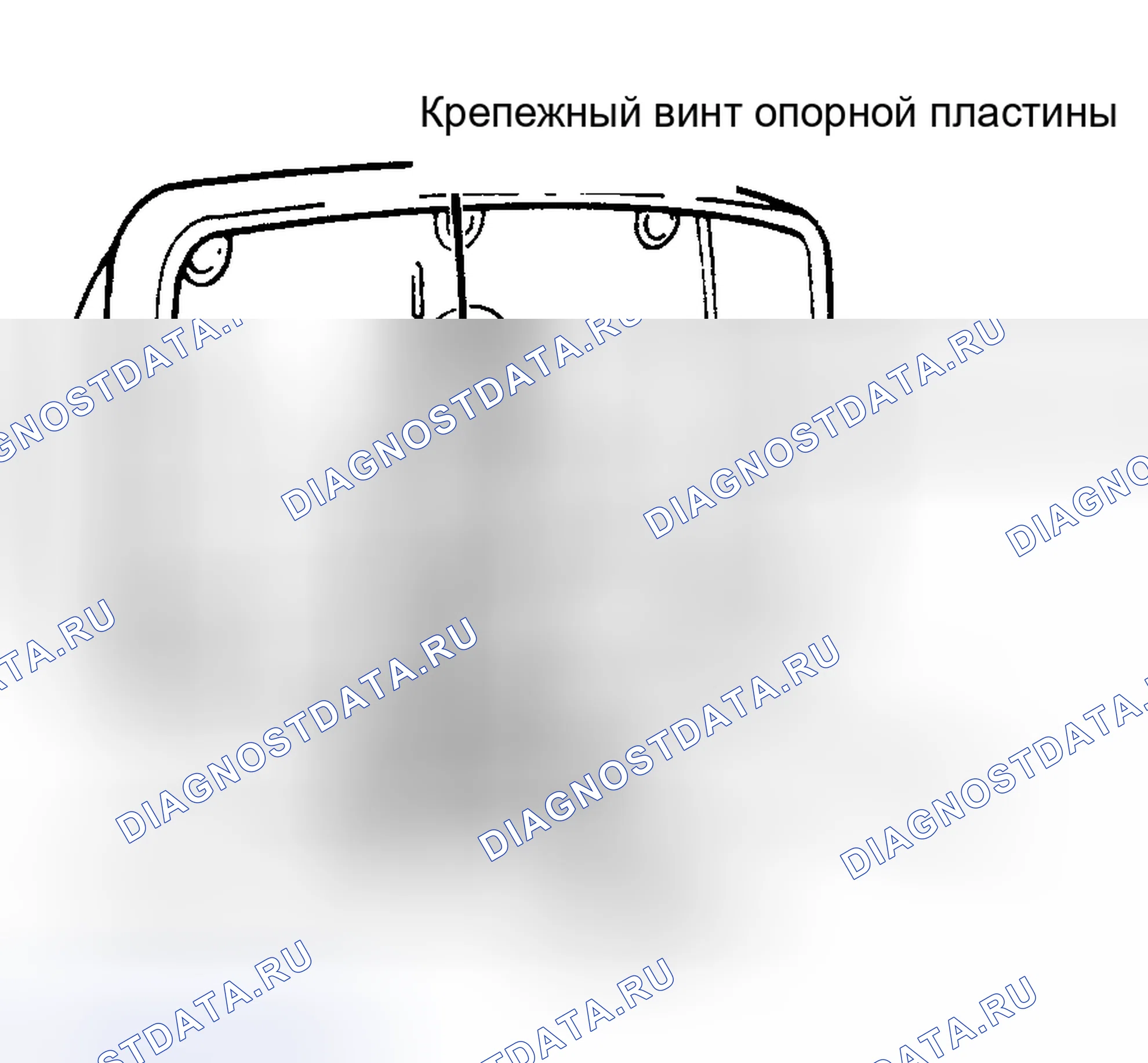 Рис. 1: Винты крепления электрического зеркала Винты крепления расположены внутри отверстий.. Ford Club Wagon E350 