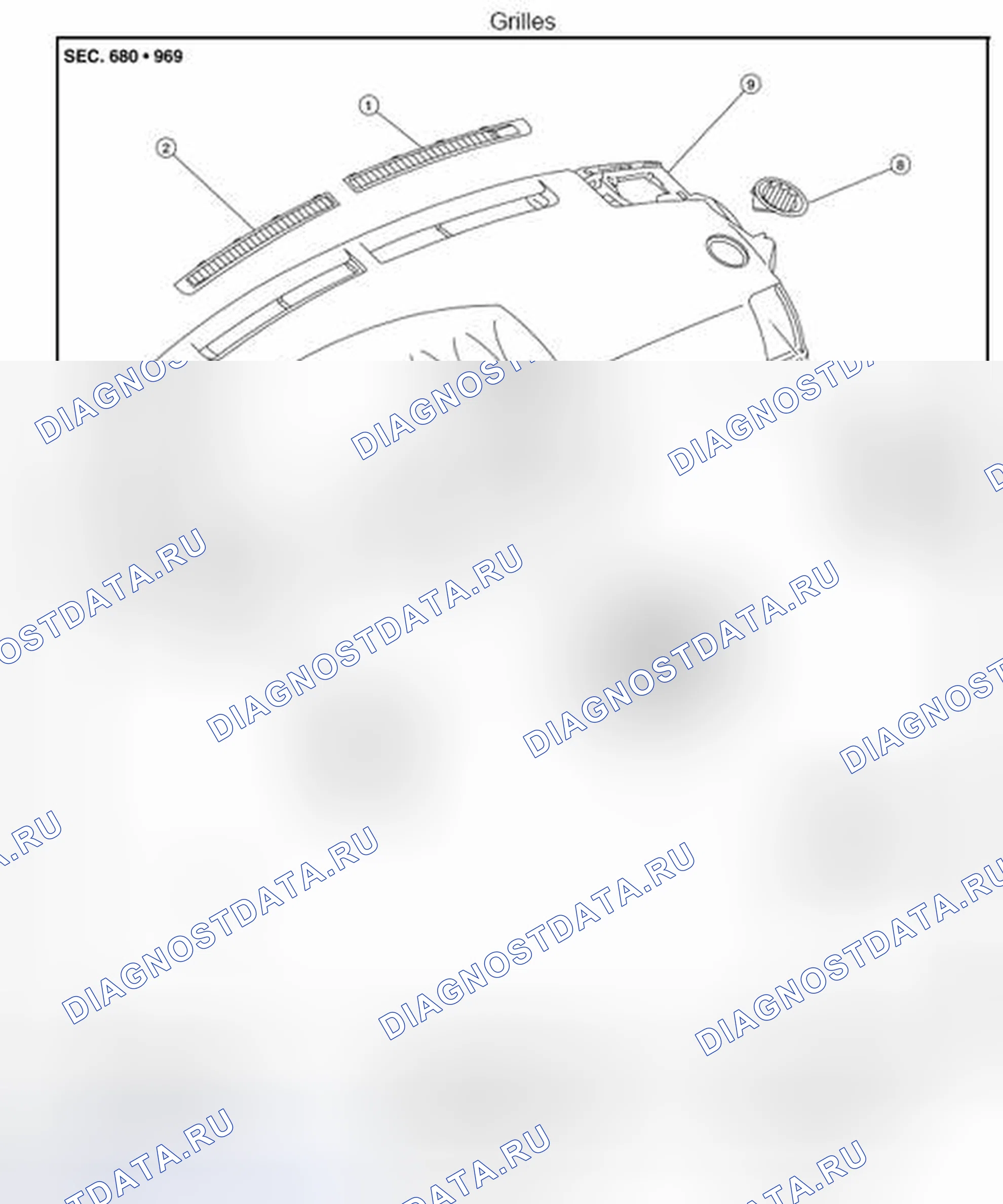 Рис. 327: ВОЗДУХОВОДЫ, СОПЛА И РЕШЕТКИ: Компоненты. Nissan Altima L33