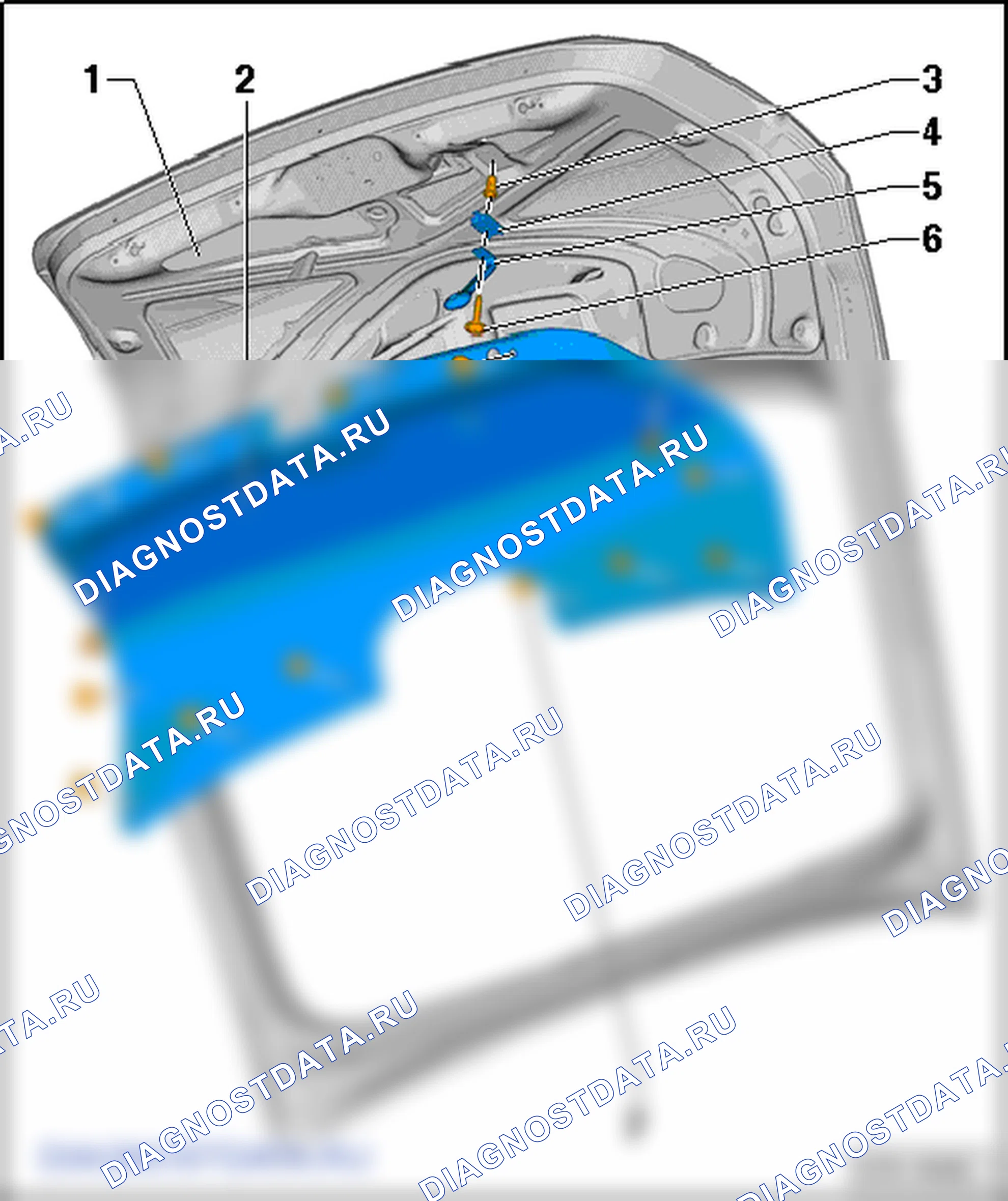 Обивка двери багажного отсека. SEAT Toledo Iv