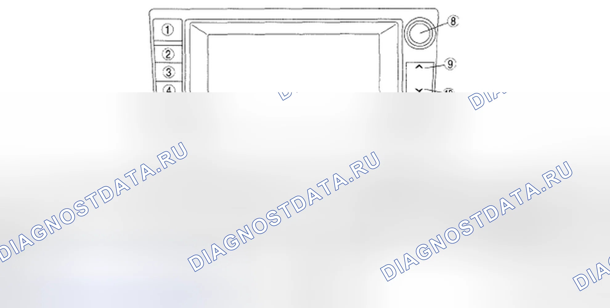 Рис. 4: Кнопки. Mazda CX-9 I