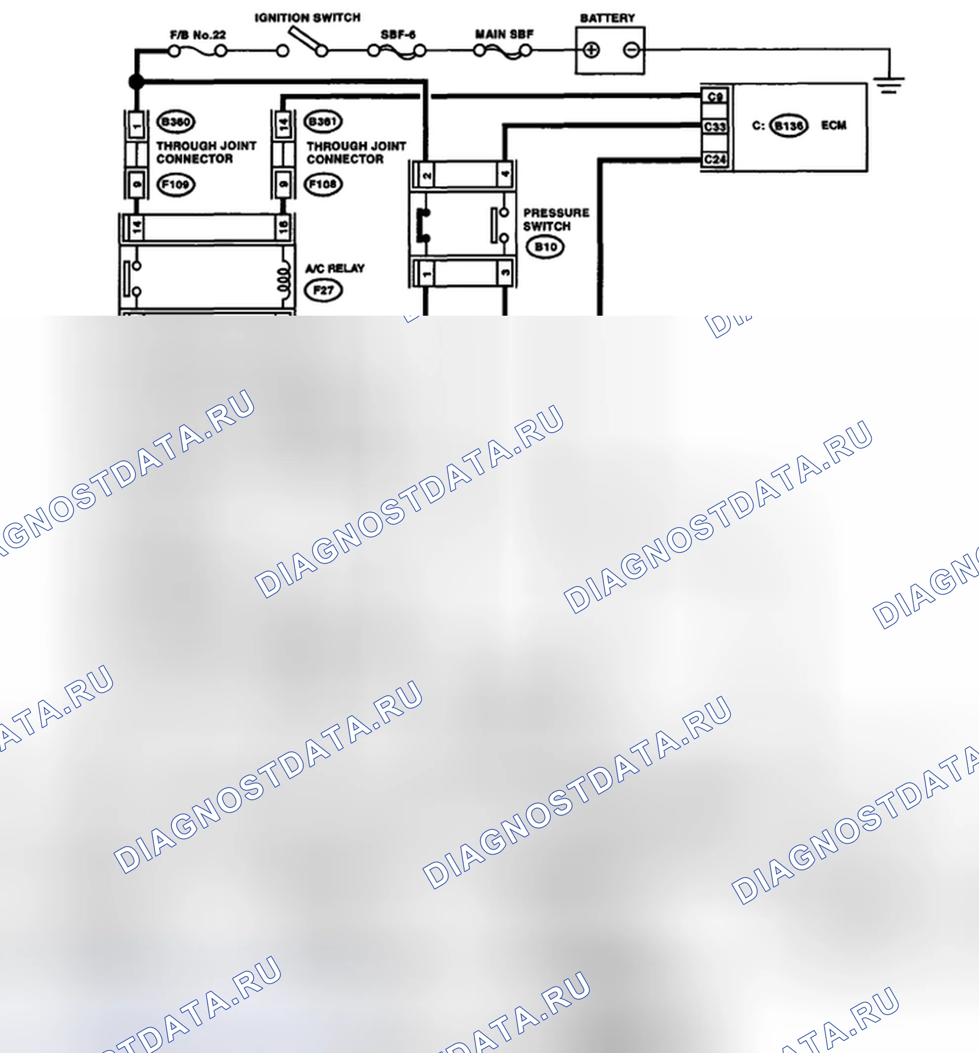 Рис. 135: электросхема. Subaru Outback BP рестайлинг