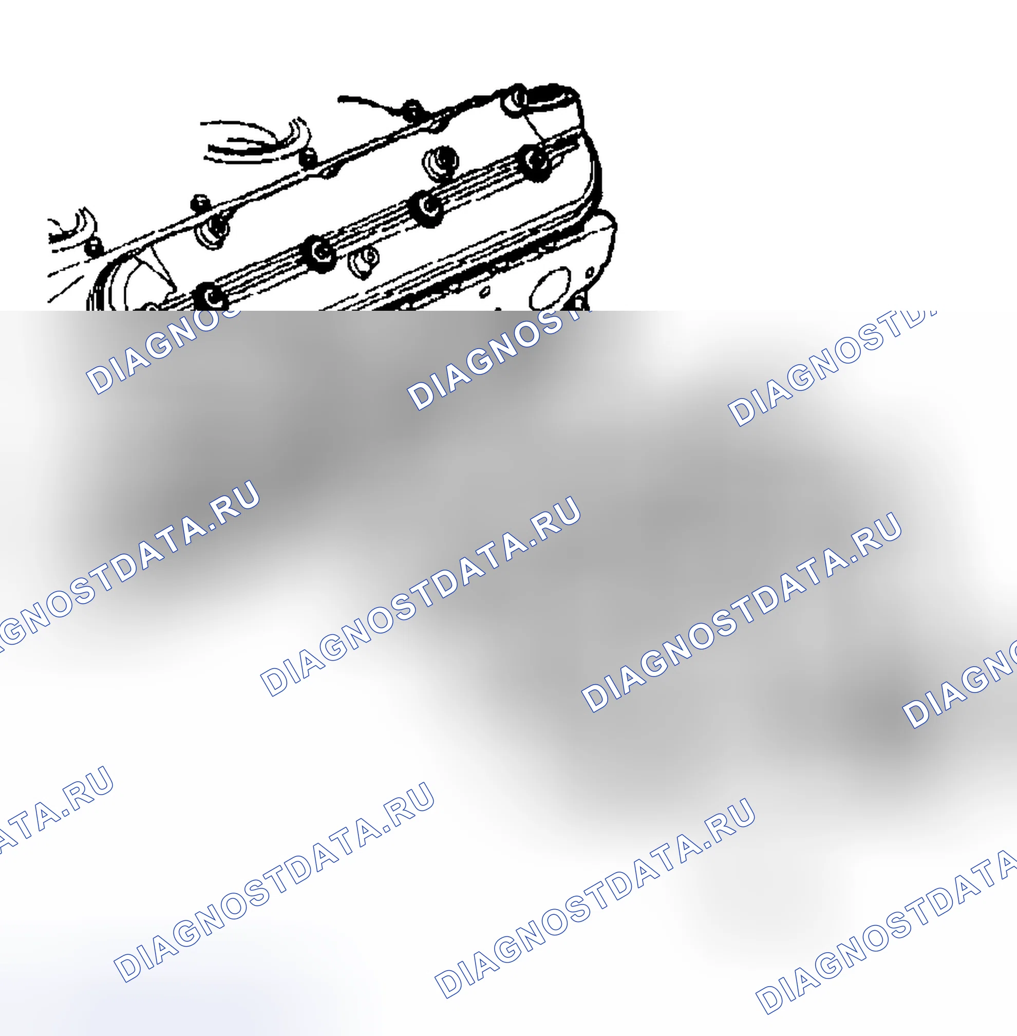 Рис. 139: Демонтаж выпускного коллектора - слева. GMC Cab & Chassis Sierra 3500 GMT800 early