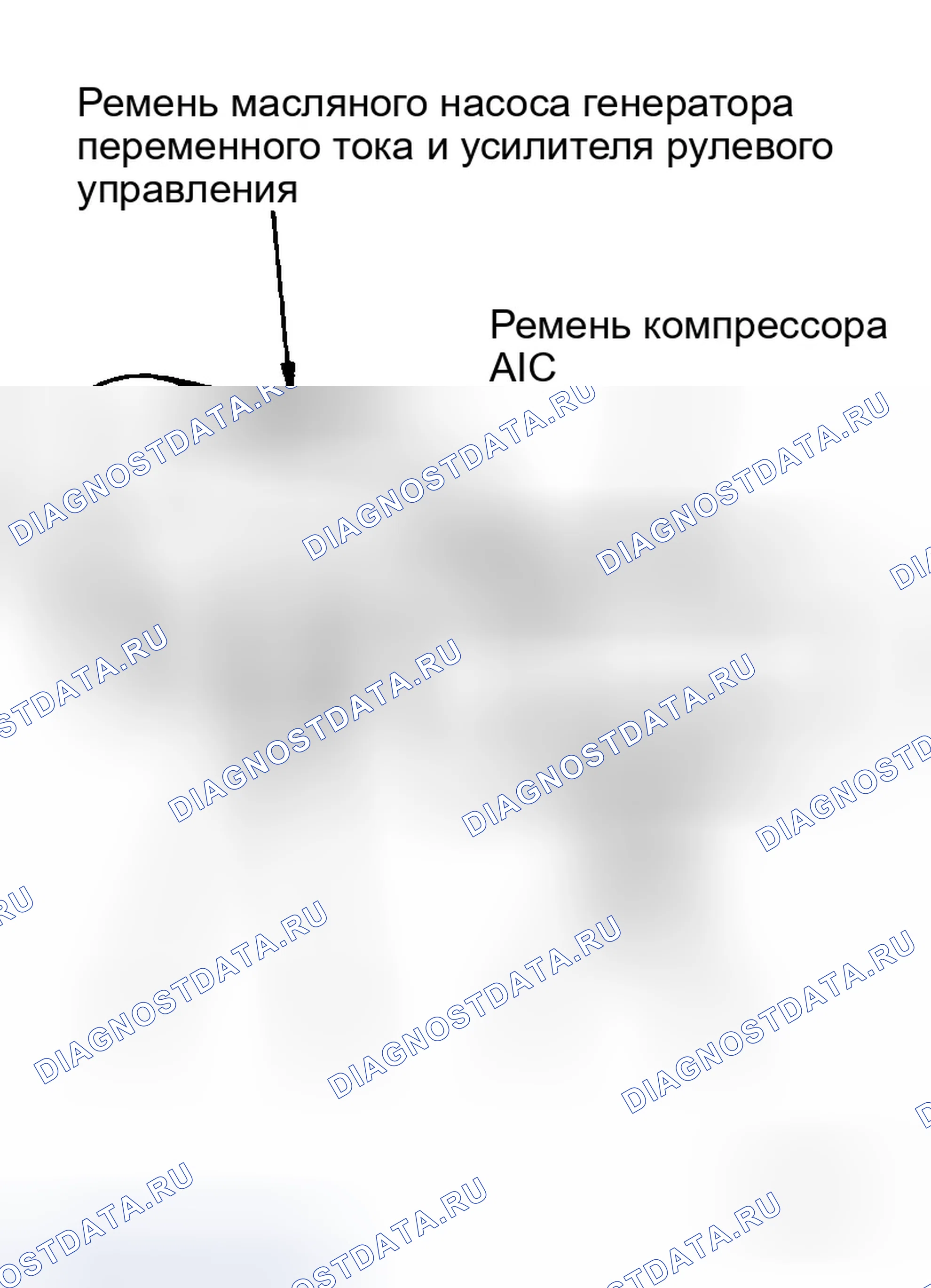 Рис. 132: РЕМЕНЬ КОМПРЕССОРА ПЕРЕМЕННОГО ТОКА. Infiniti G35 III
