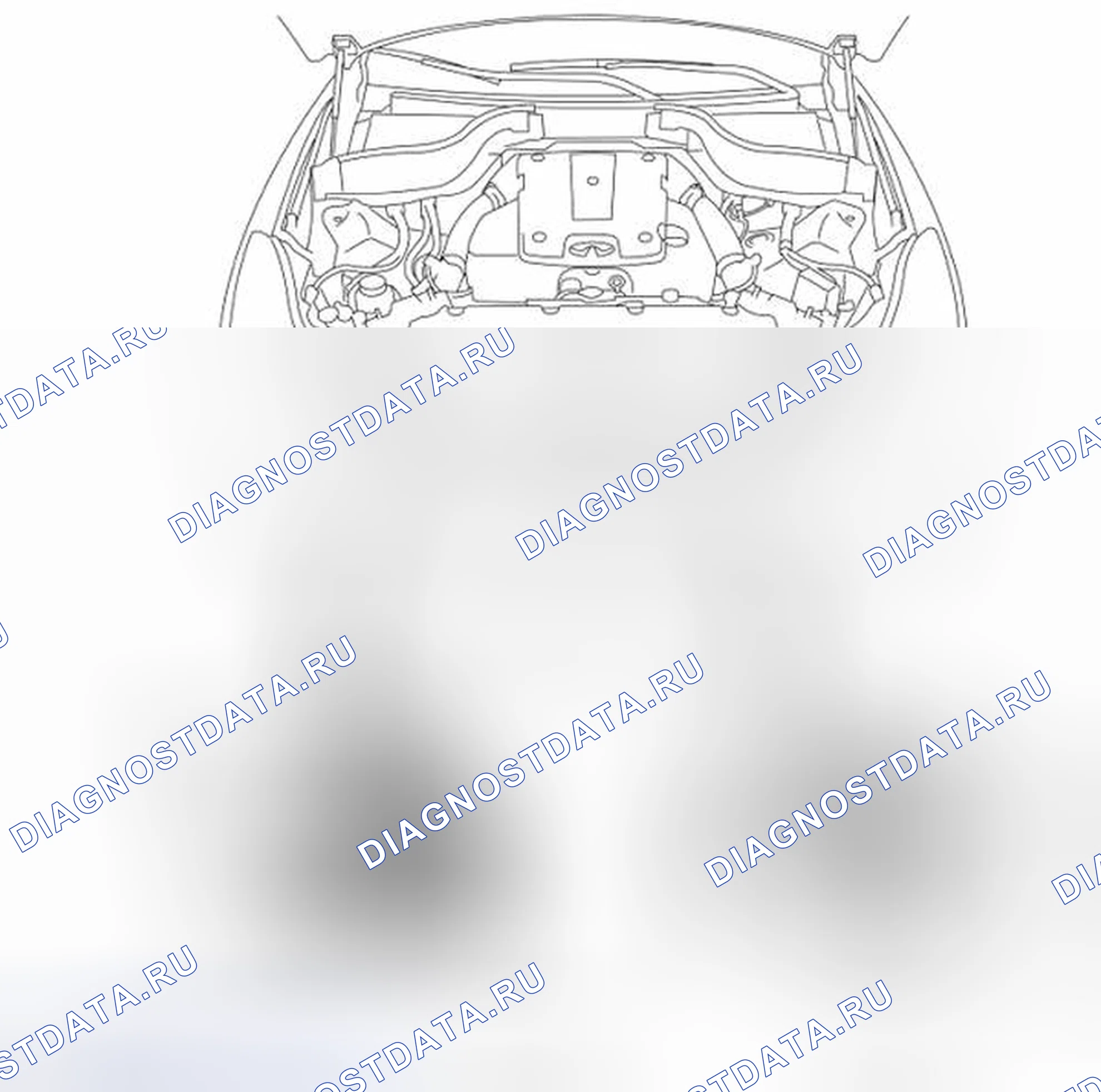 Рис. 44: Расположение компонентов. Infiniti EX37 I