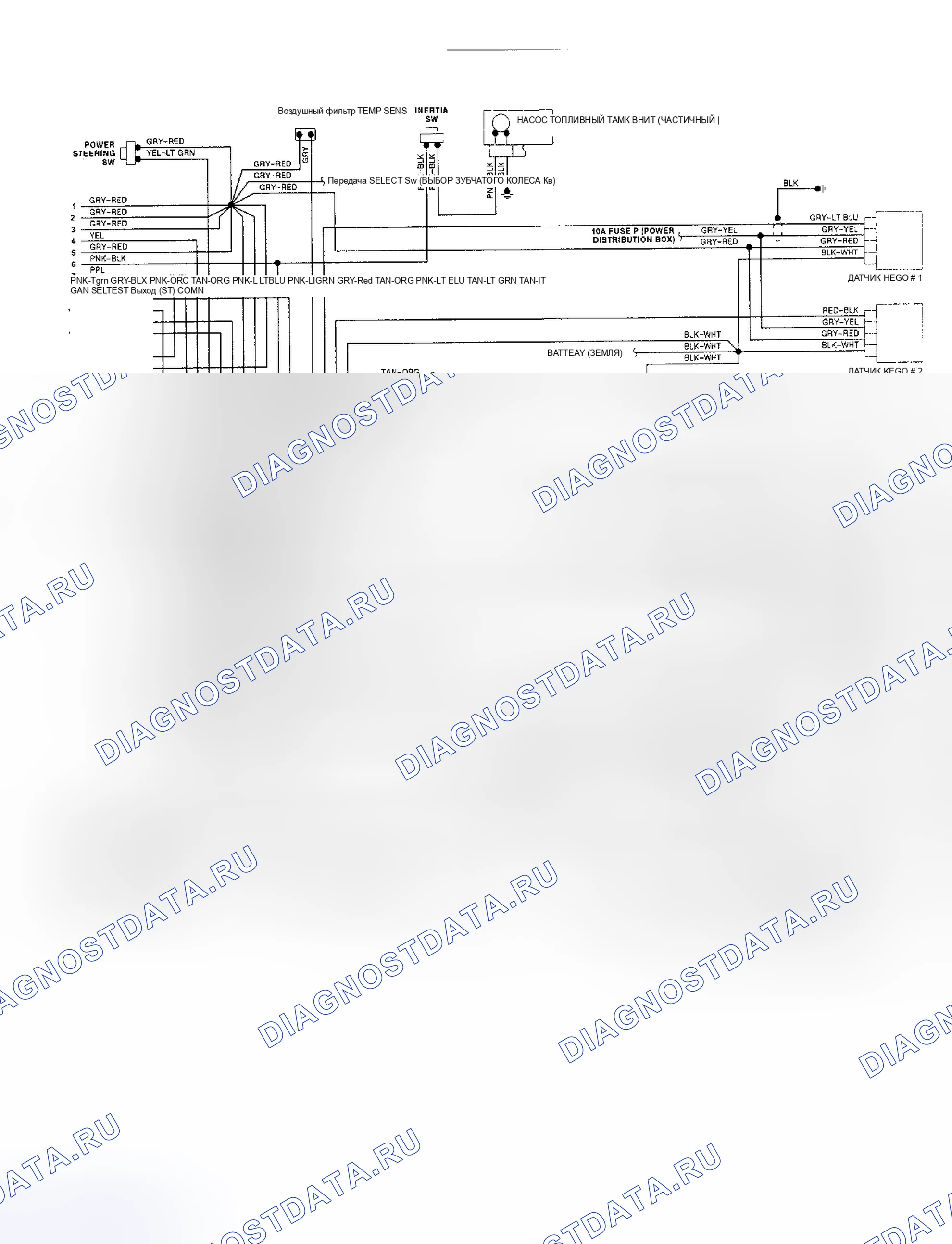 Рис. 111: 3.8L Continental EEC-IV Схема соединений (2 из 2). Lincoln Continental VIII