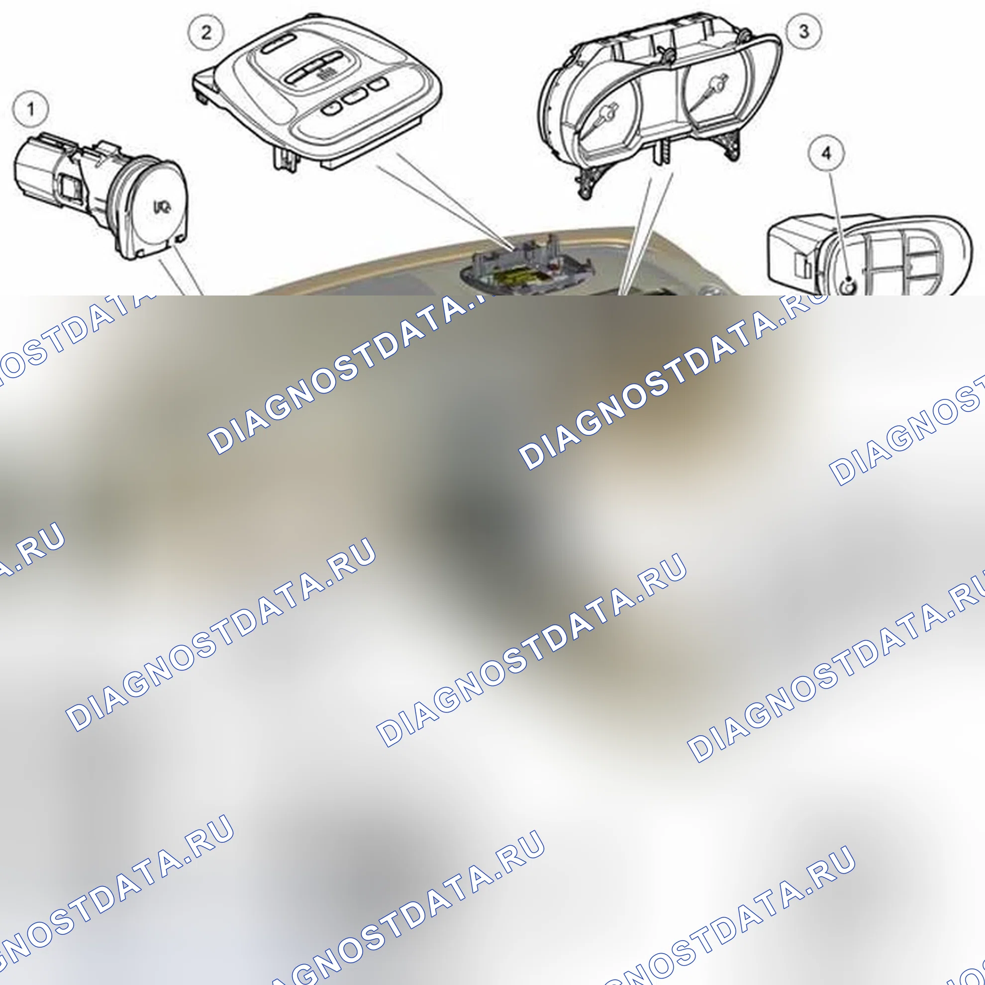 Рис. 26: РАСПОЛОЖЕНИЕ КОМПОНЕНТОВ. Jaguar XKR II