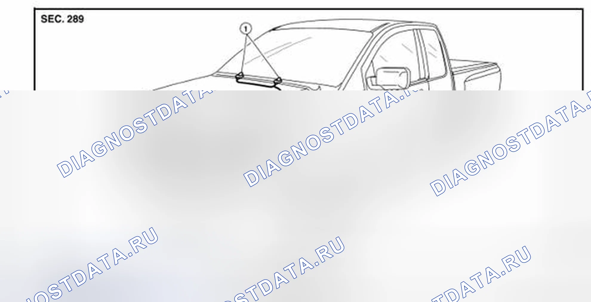 Рис. 35: Схема расположения трубок омывателя. Honda Today I