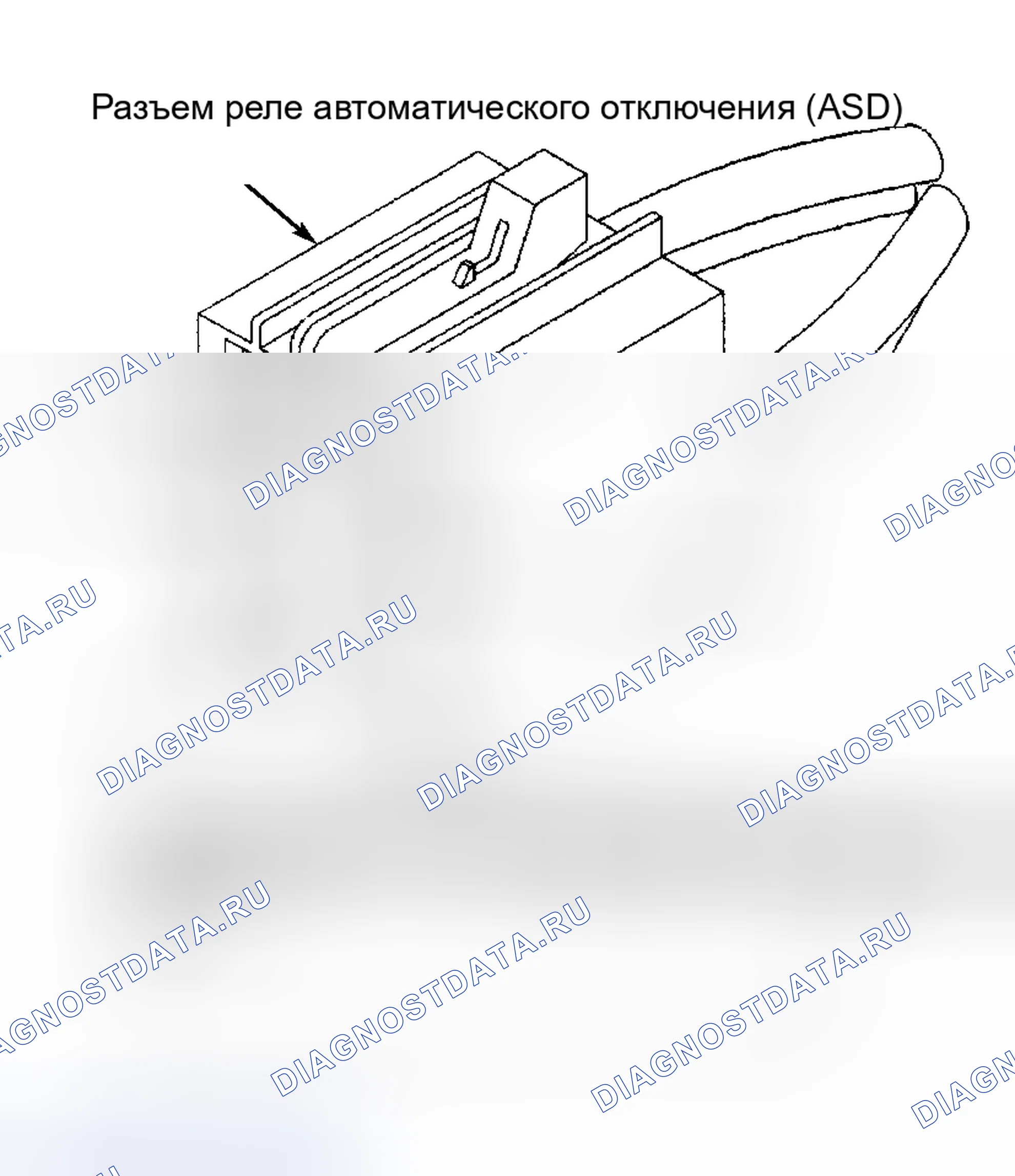 Рис. 34: ТЕСТ Tc-10A - ЦЕПЬ УПРАВЛЕНИЯ РЕЛЕ АВТООТКЛЮЧЕНИЯ. Chrysler Sebring I