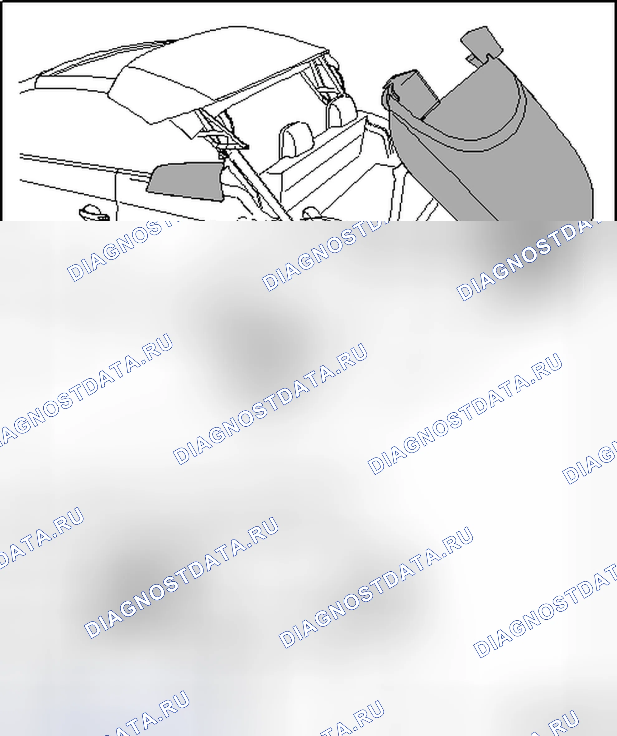 Рис. 150: ДАТЧИКИ БЛОКИРОВКИ ЗАДНИХ ПОЛОК. Volkswagen Eos I