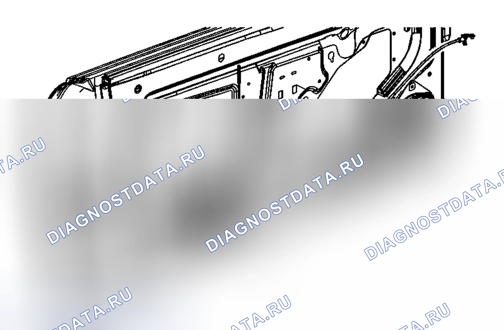 Рис. 20: Замена стержня блокировки передней стороны двери. Chevrolet Camaro V