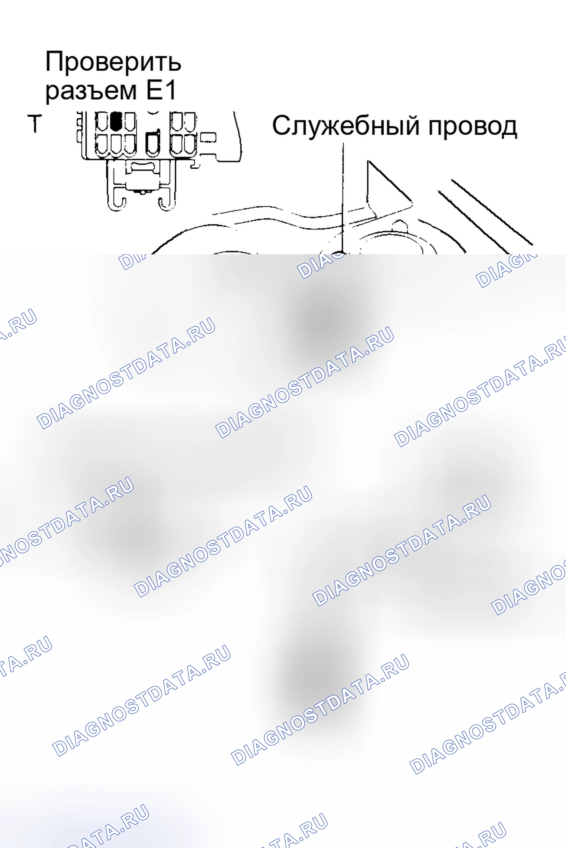 Рис. 90: Тест No6, коды 25 и 26, разъемы E1 и T и E1, тест T&VF (4WD). Toyota Camry V20