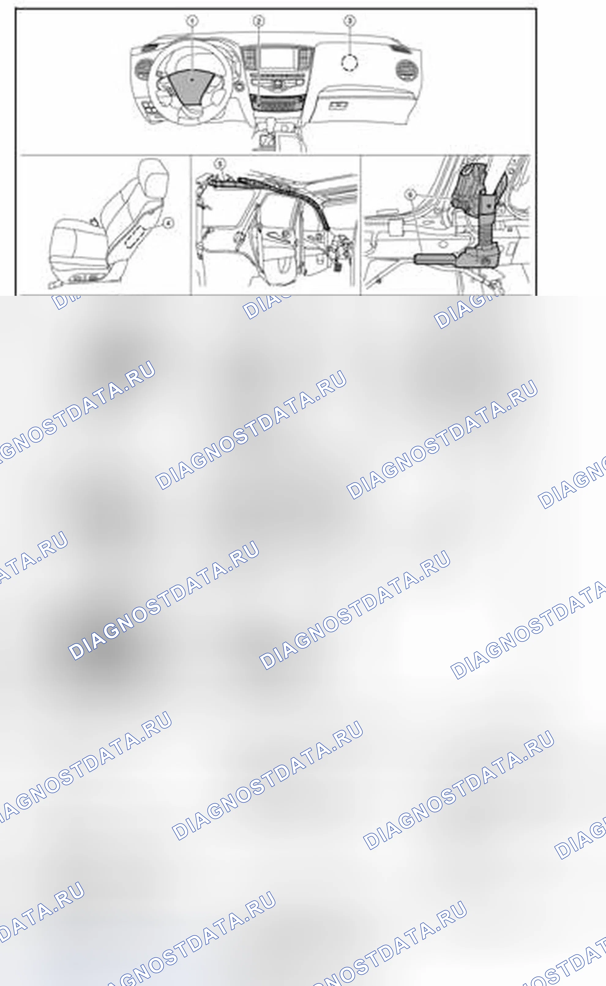 Рис. 82: Расположение компонентов. Infiniti QX60 I