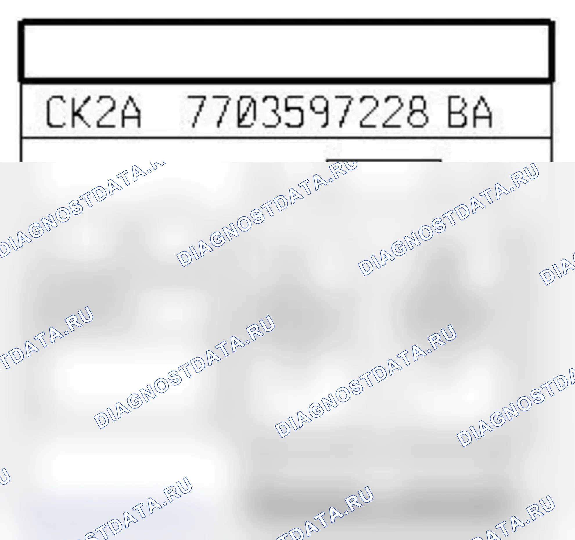 Распиновка разъёма 1223 — Зуммер сист. парковки. Renault Espace IV-рест