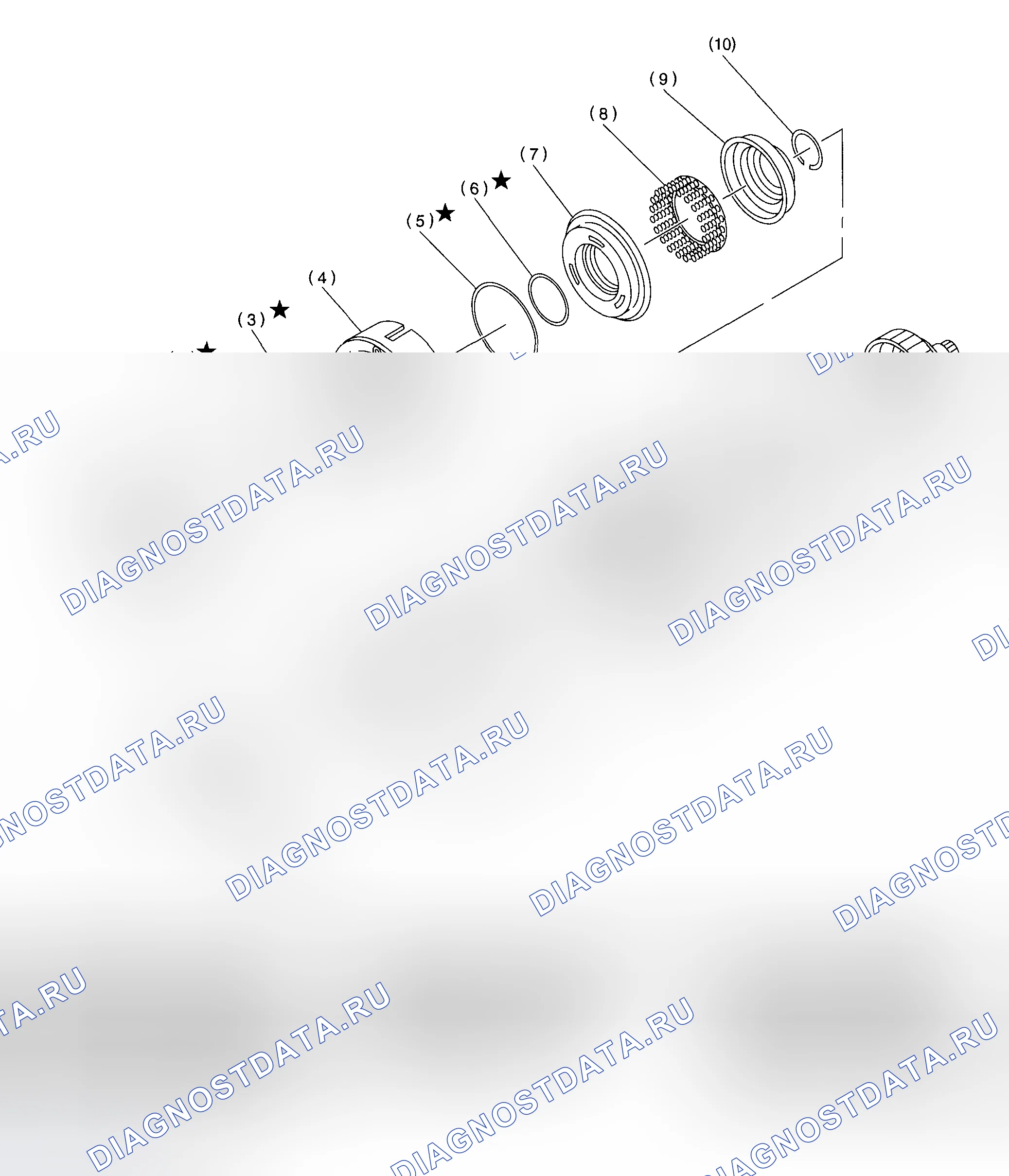 Рис. 108: СЦЕПЛЕНИЕ ВЫСОКОГО И ЗАДНЕГО ХОДА. Subaru Impreza GD/GC/GG рестайлинг