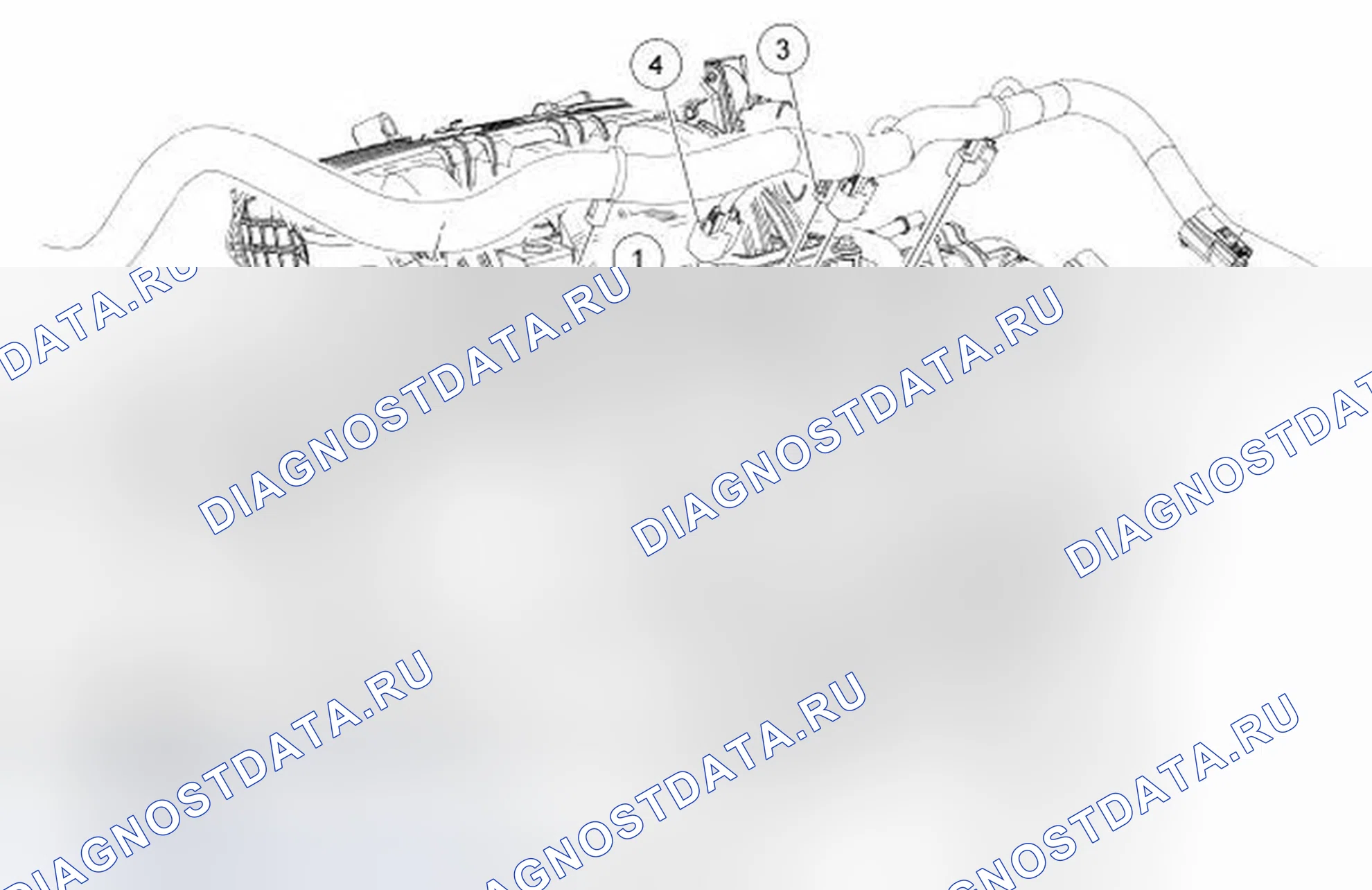 Рис. 417: Крышка клапана - левая (Вид 1 из 2). Ford Taurus VI