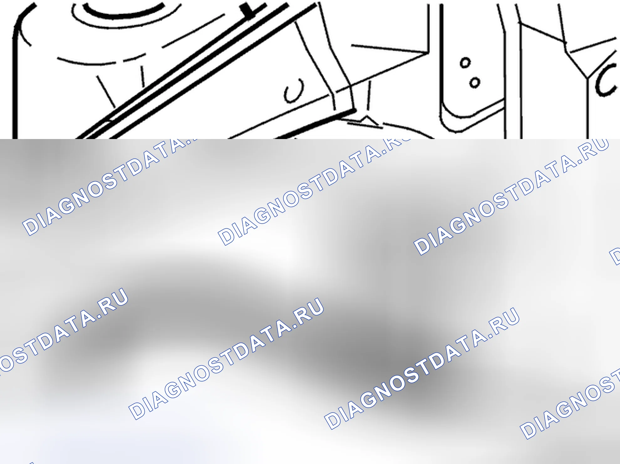 Рис. 81: Замена лонжерона и внешней колесной арки. Volvo C70 I