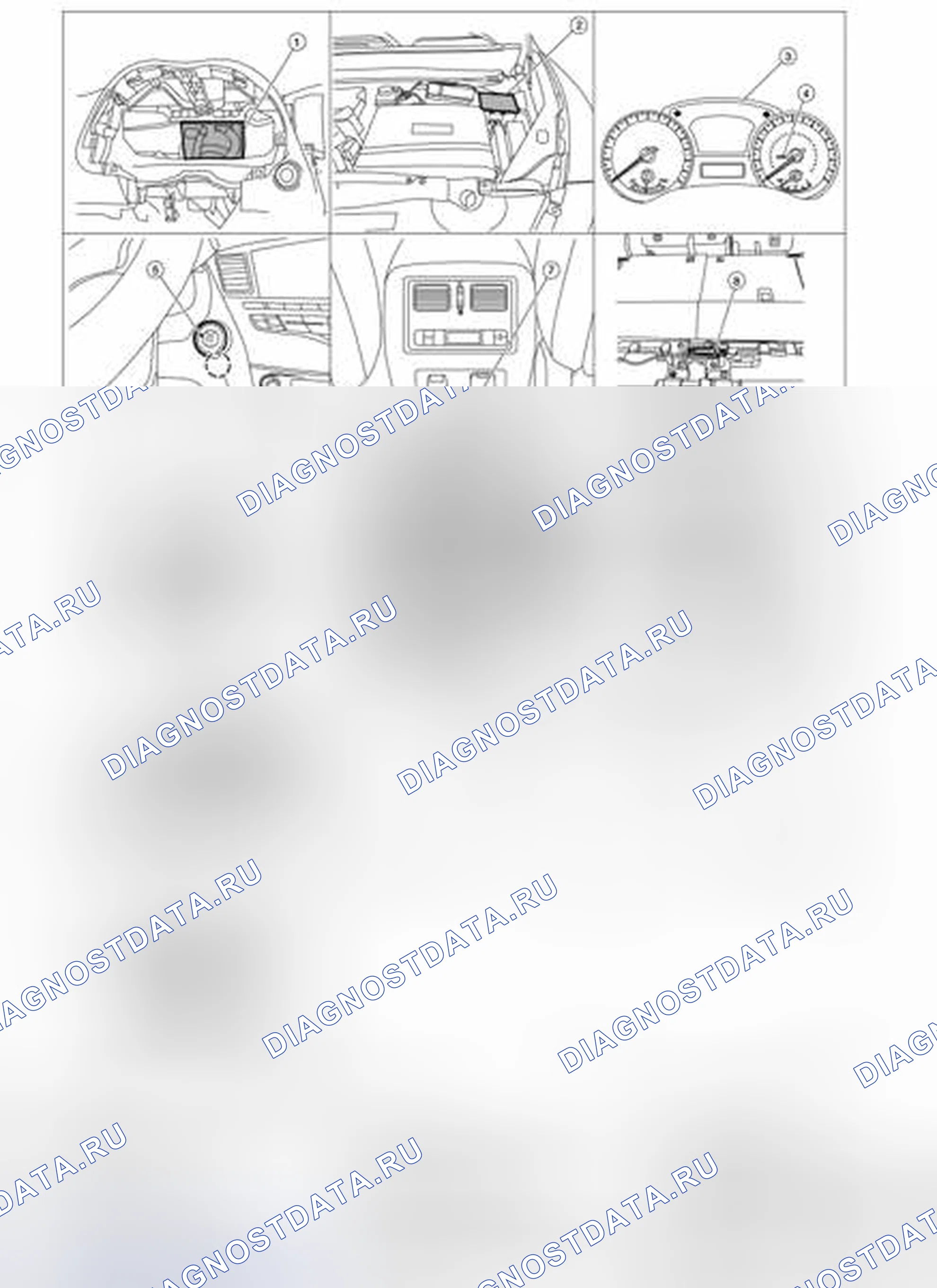 Рис. 63: Расположение компонентов. Nissan Pathfinder IV рестайлинг