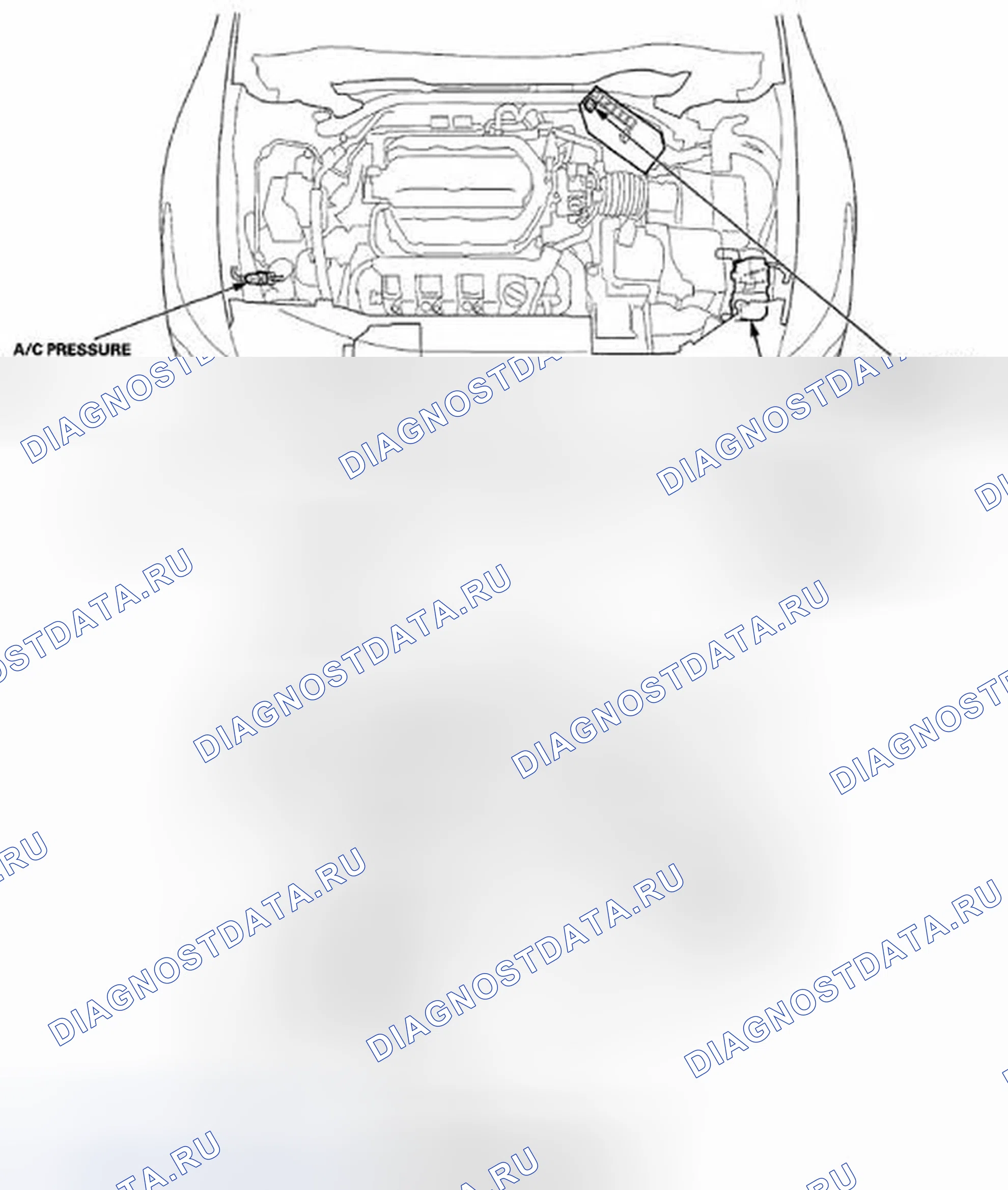 Рис. 270: Указатель расположения компонентов. Acura TSX II