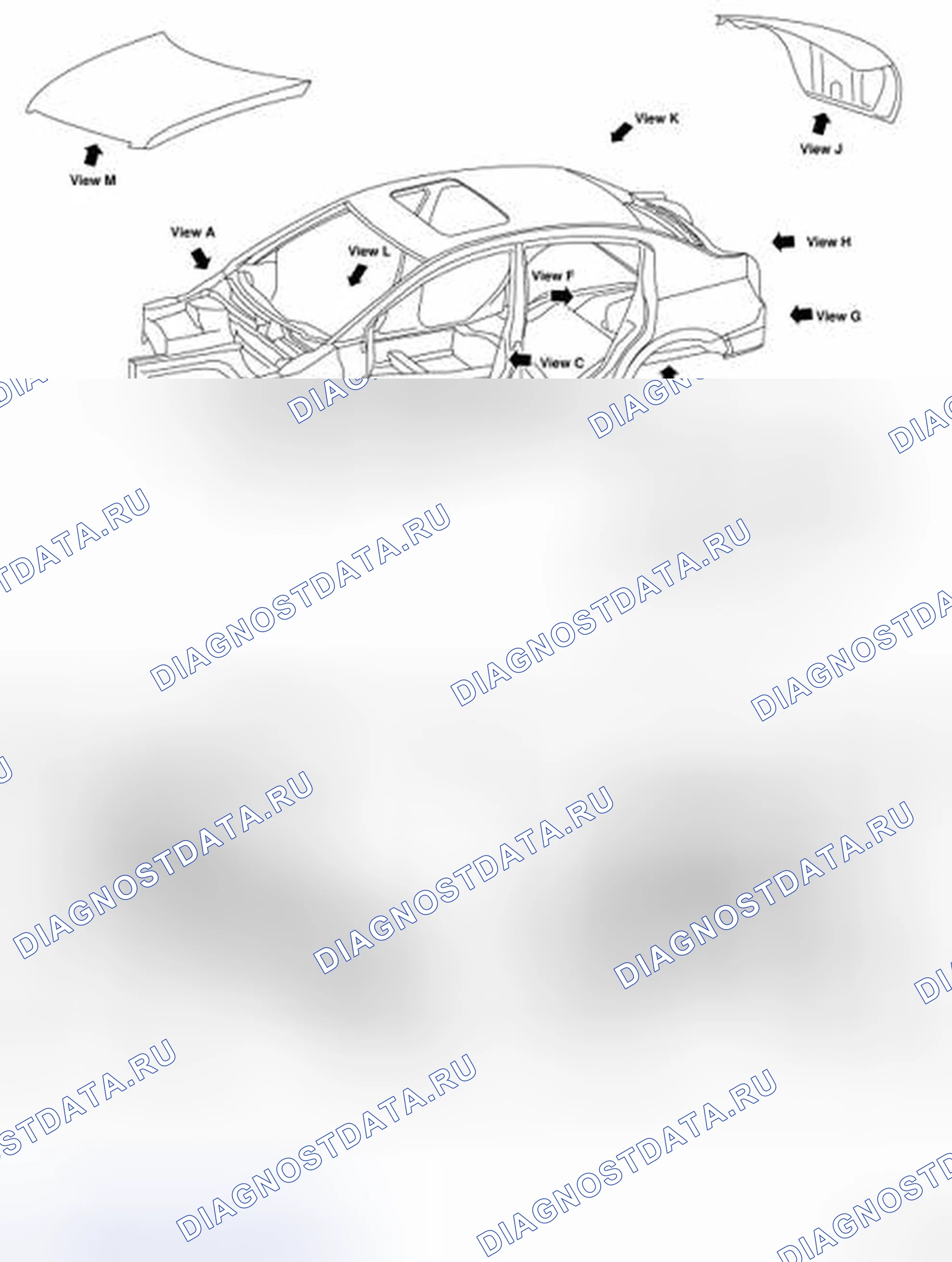 Рис. 253: Описание внешней и внутренней отделки кузова. Nissan Altima L32 рестайлинг
