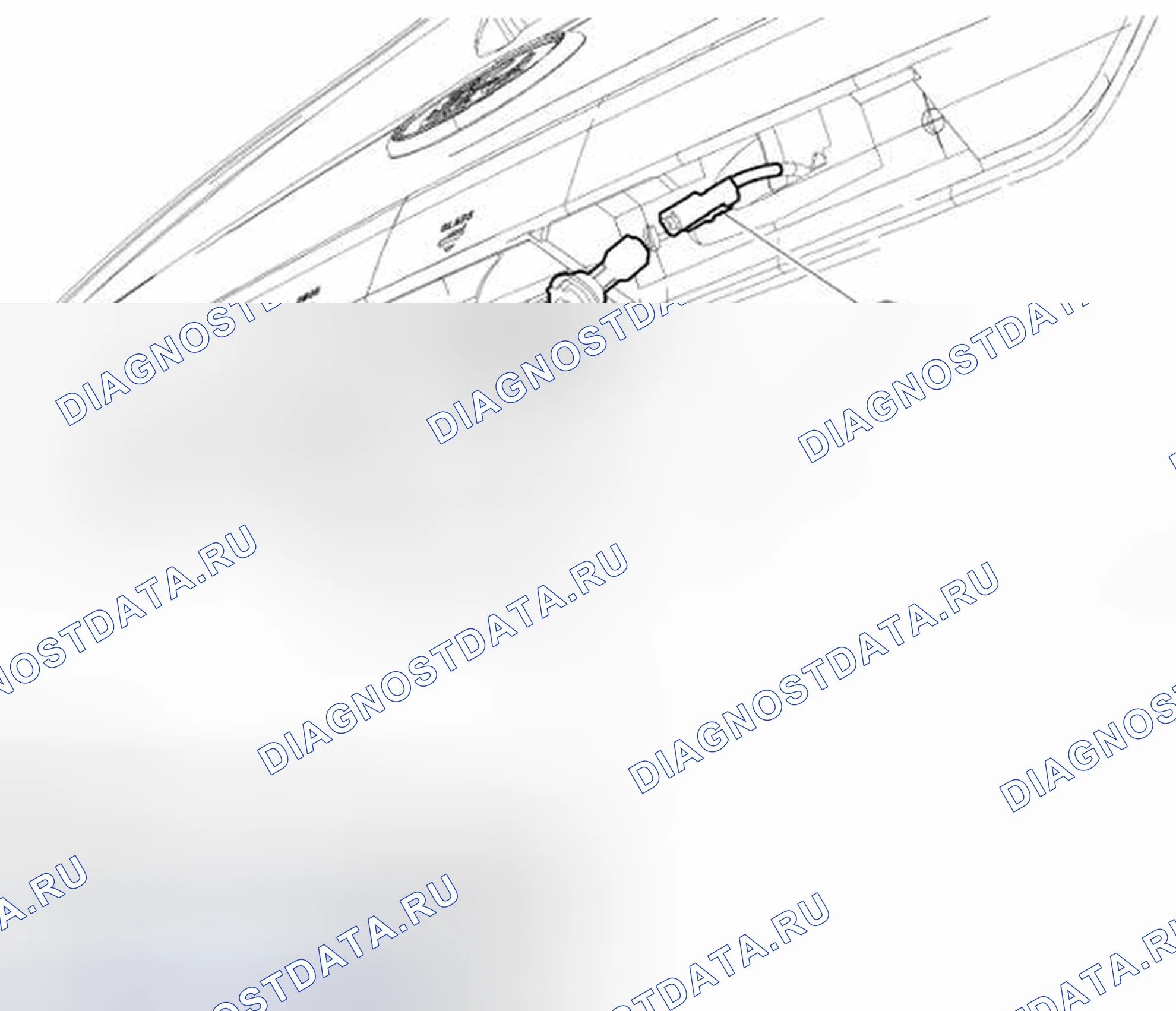 Рис. 5: Лампа номерного знака. Hyundai Matrix I рестайлинг