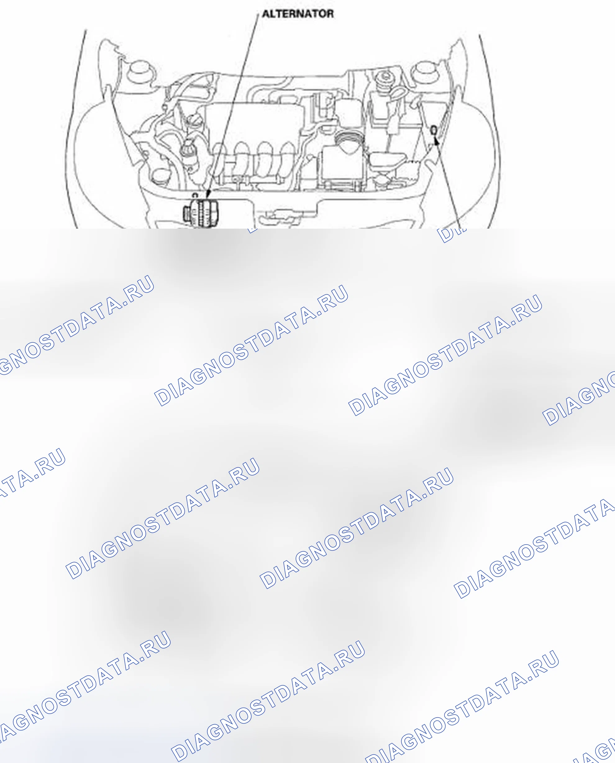 Рис. 242: Указатель расположения компонентов. Honda Fit I