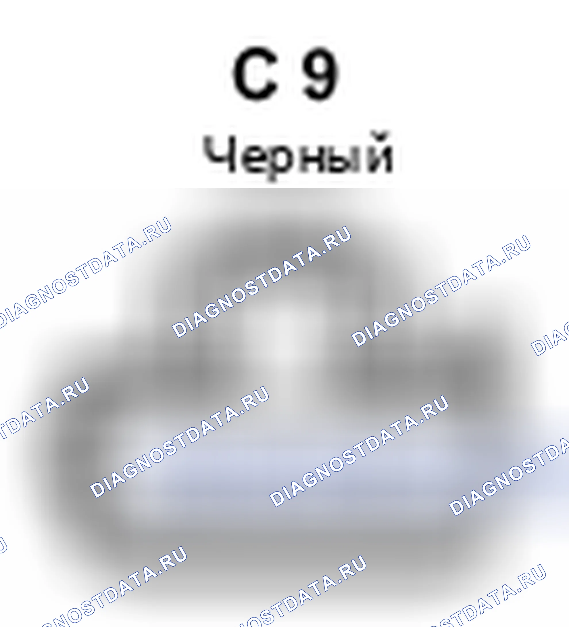 Рис. 591: Вид с торца разъема синхронизации (C 9). Toyota Prius II рестайлинг