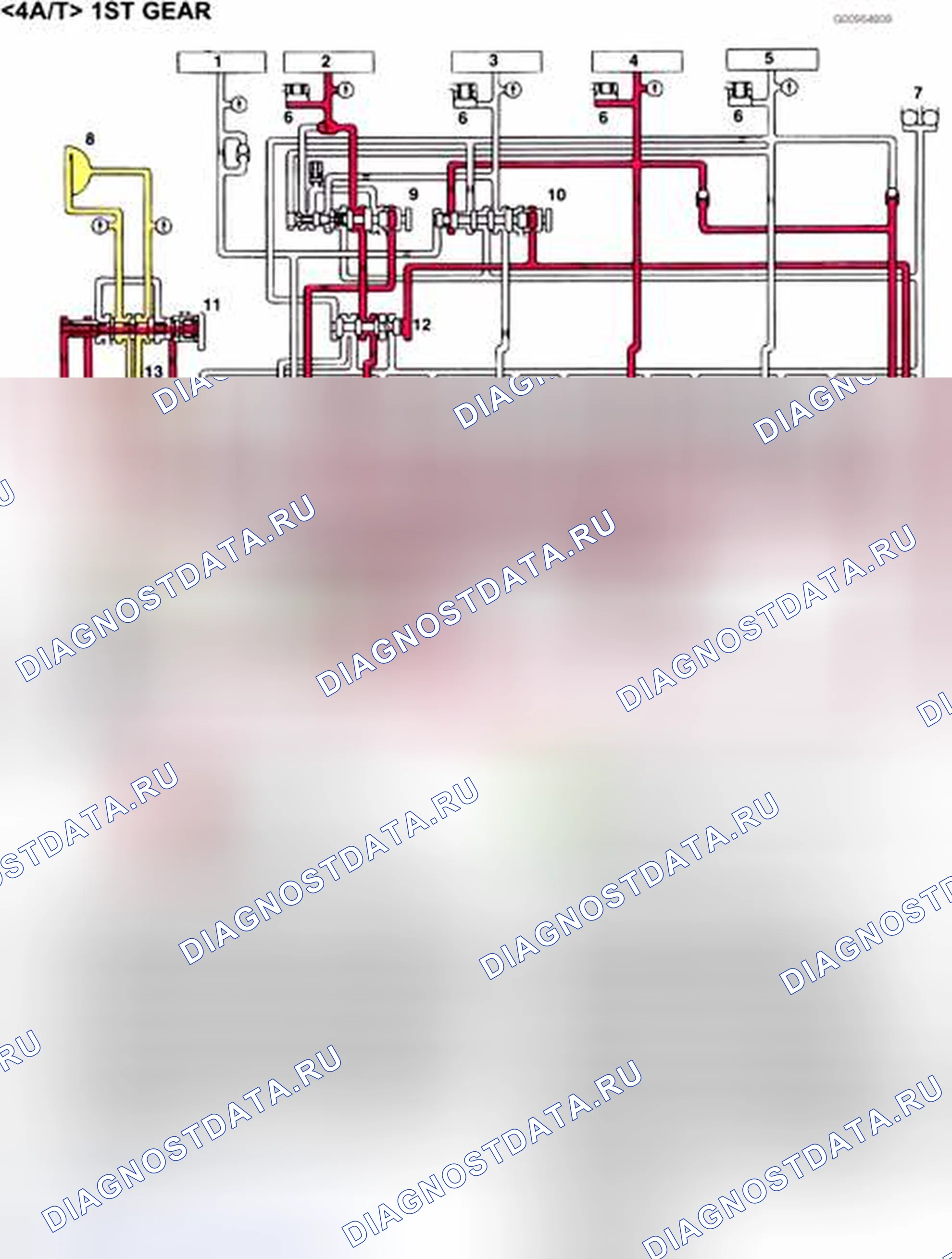 Рис. 2061: < 4A / T > 1ST ЗУБЧАТОЕ КОЛЕСО. Mazda MX-30 I