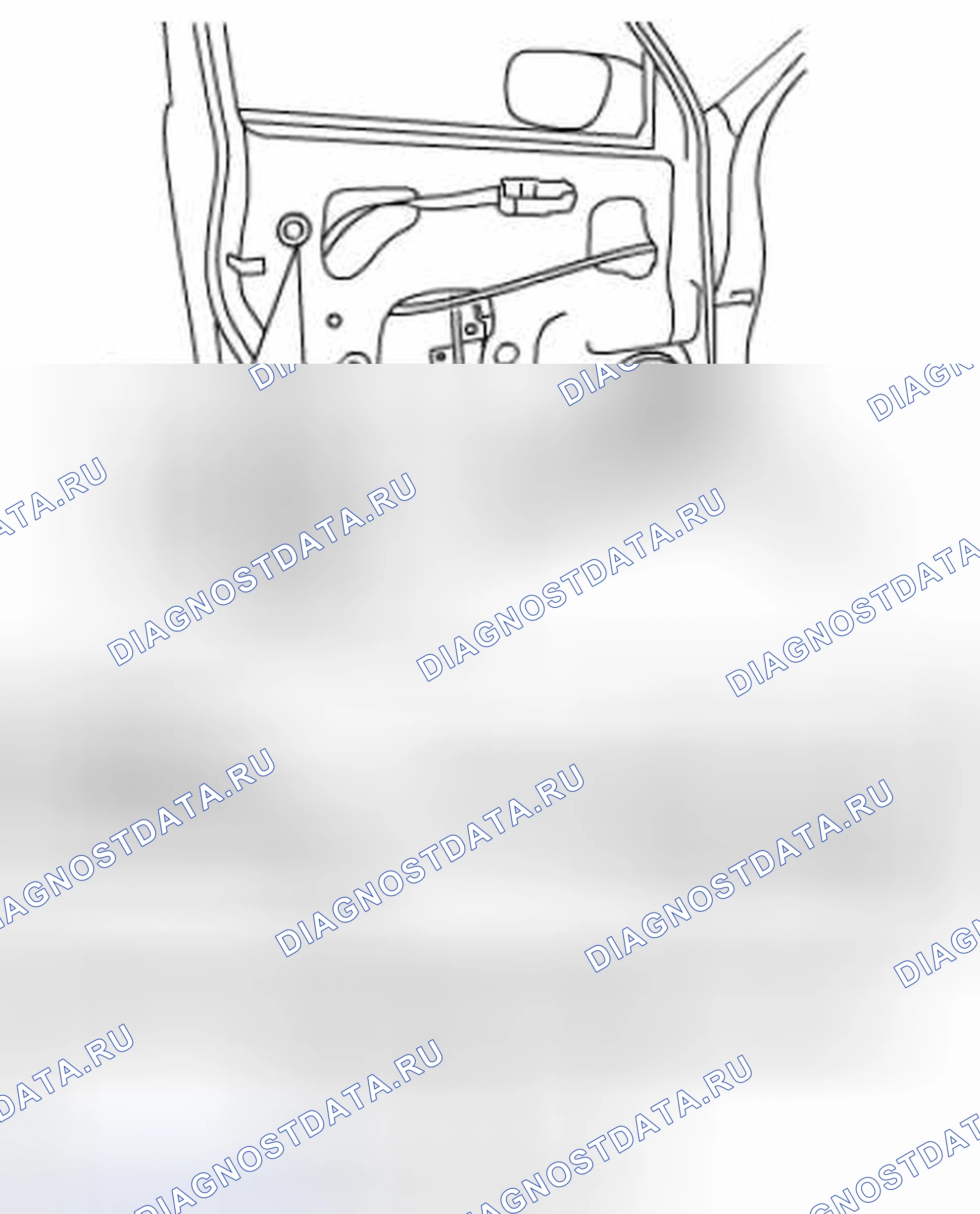 Рис. 6: Проверка силового привода замка двери (если он оборудован). Suzuki Grand Vitara II рестайлинг 2